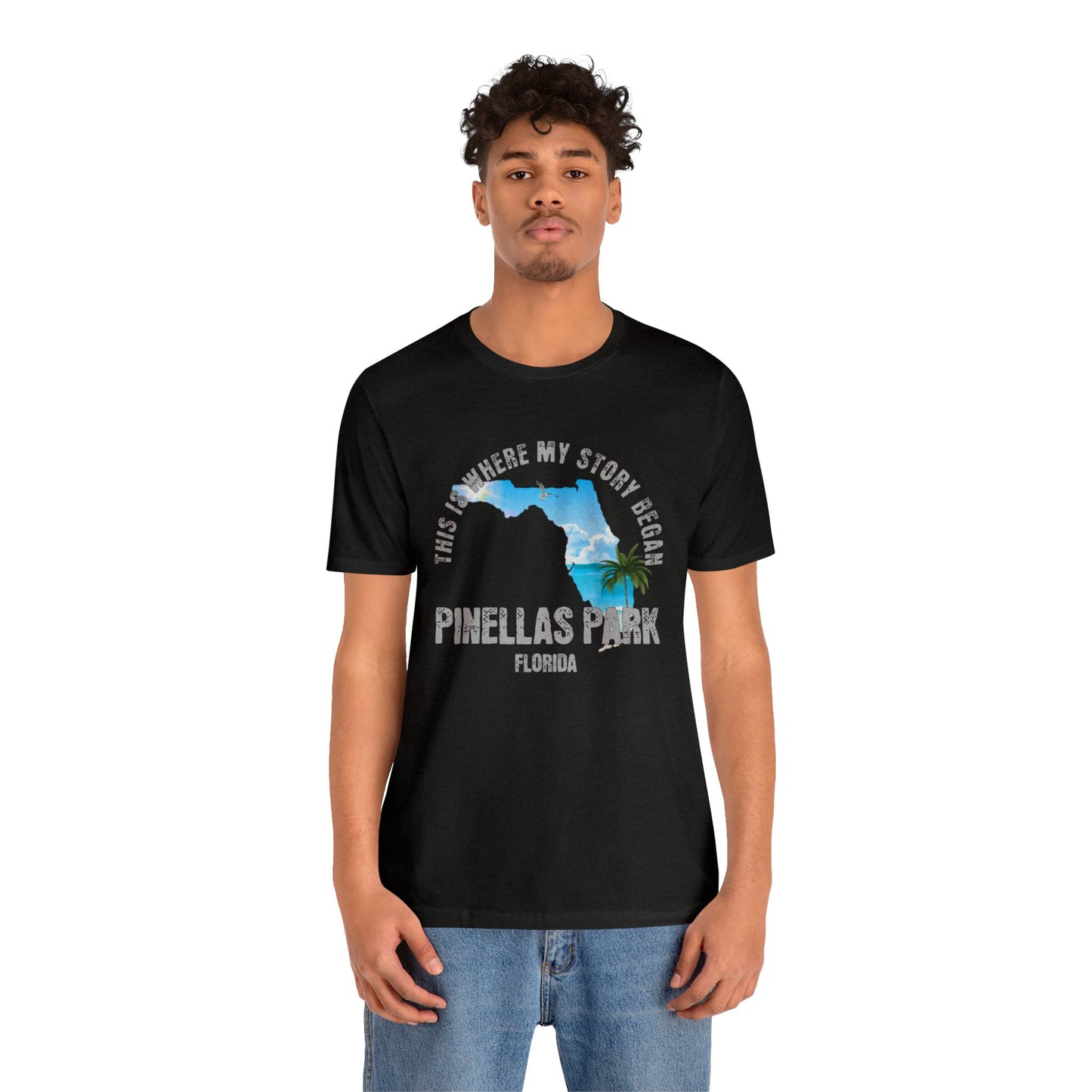 State of Florida T-Shirt - This is where my story began Pinellas Park Florida, Birthday Gift, Origin Story, Home Town, Gift for Dad, Mom