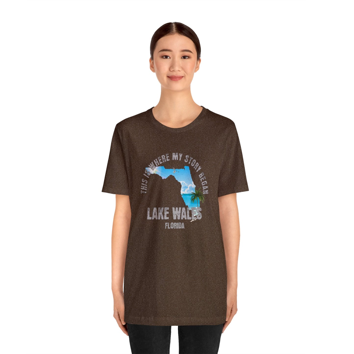 State of Florida T-Shirt - This is where my story began Lake Wales Florida, Birthday Gift, Origin Story, Home Town, Gift for Dad