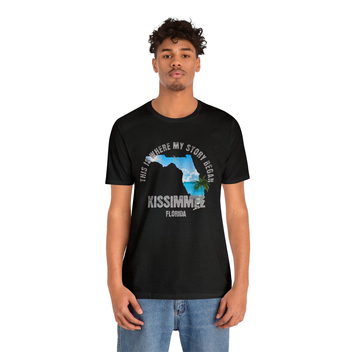 State of Florida T-Shirt - This is where my story began Kissimmee Florida, Birthday Gift, Origin Story, Home Town, Gift for Dad