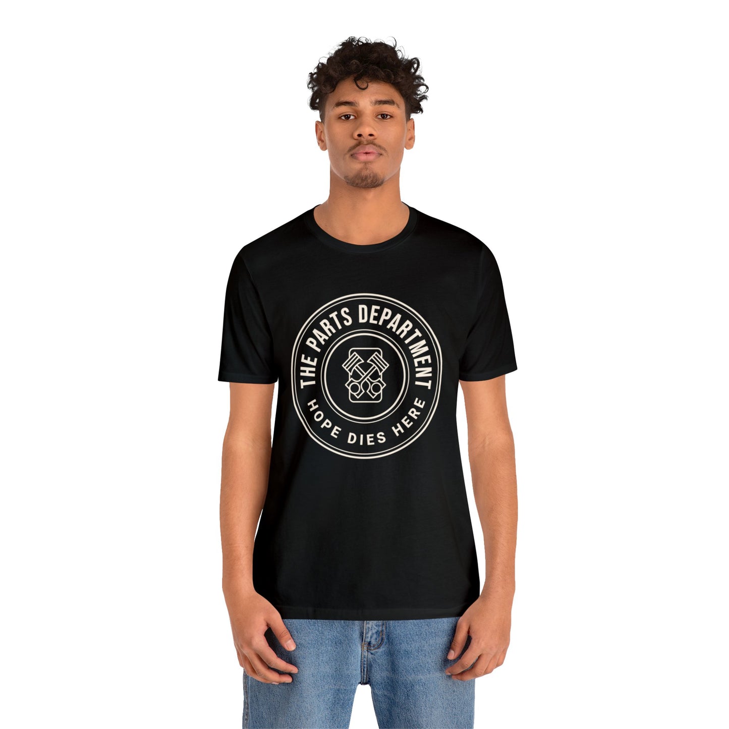 The Parts Department, Hope Dies Here Shirt, Gift for Parts Manager, Dealership Employee, Parts Counter Person, Birthday Gift, Fathers Day