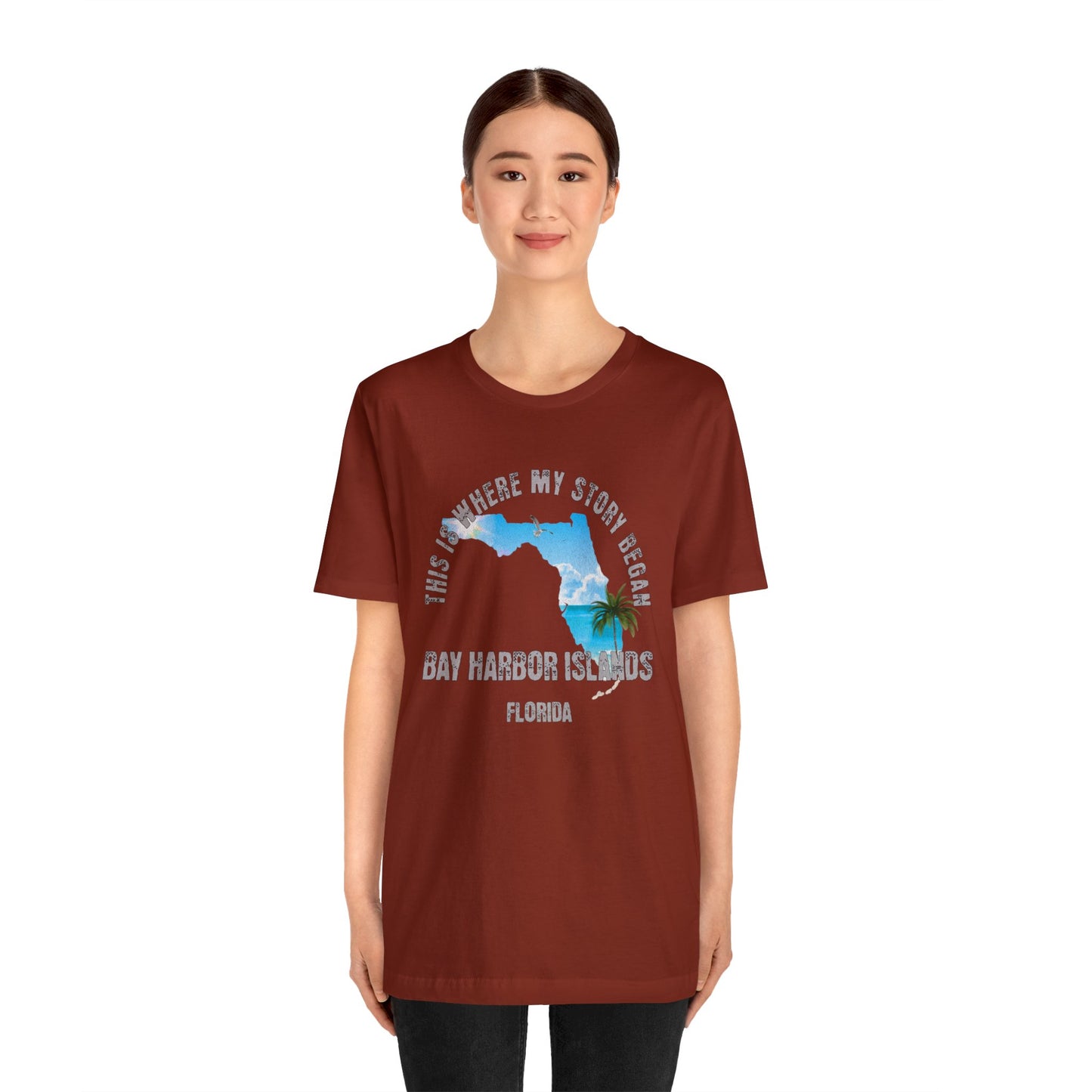 State of Florida T-Shirt - This is where my story began Bay Harbor Islands Florida, Birthday Gift, Origin Story, Home Town