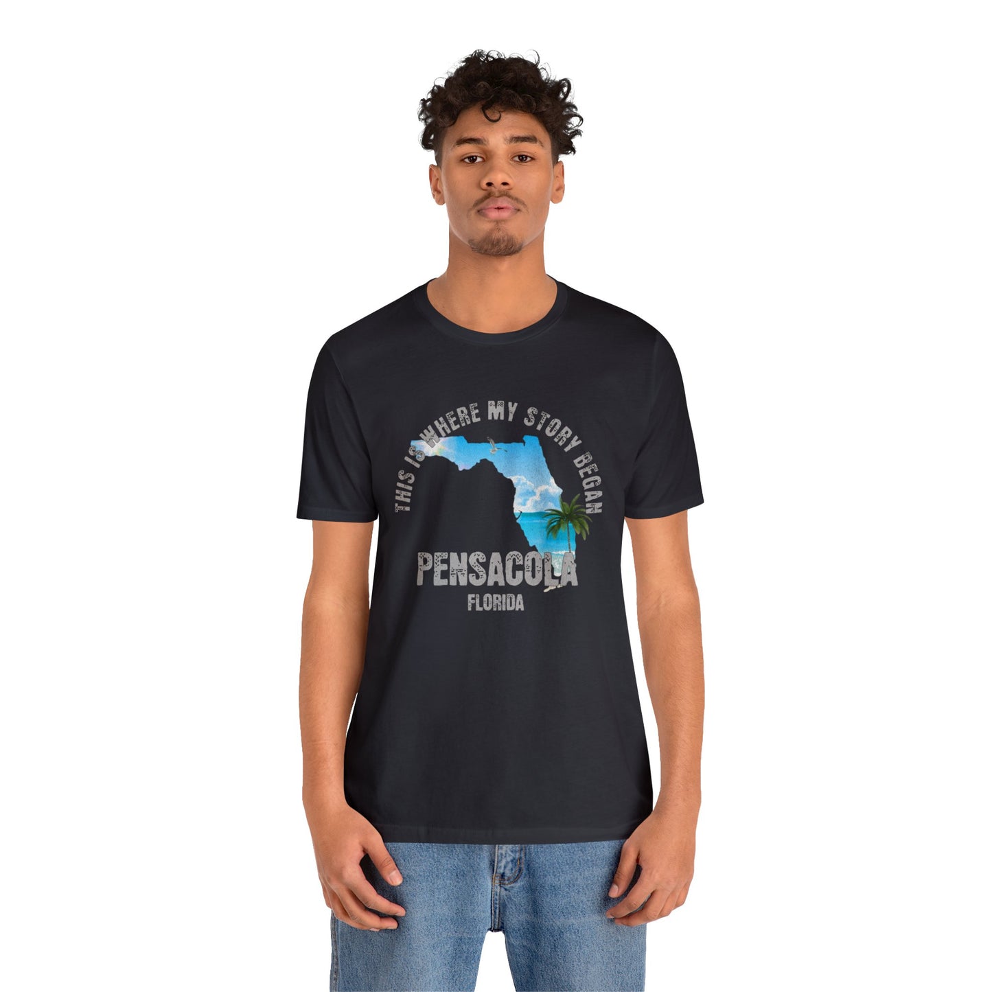 State of Florida T-Shirt - This is where my story began Pensacola Florida, Birthday Gift, Origin Story, Home Town, Gift for Dad, Mom