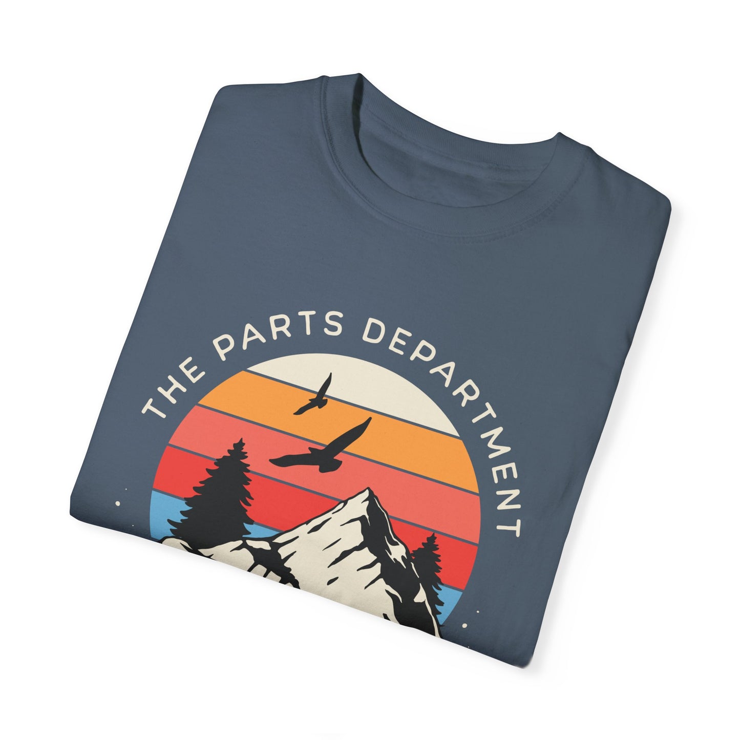 The Parts Department - Back Orders Await Unisex Dyed T-shirt Dealership employee gift ideas, birthday gifts father's day Valentine's day
