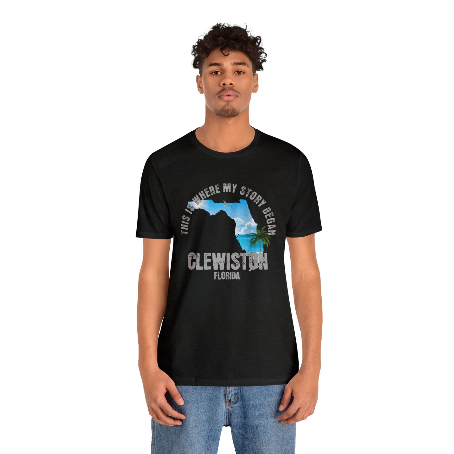 State of Florida T-Shirt - This is where my story began Clewiston Florida, Birthday Gift, Origin Story, Home Town, Gift for Dad