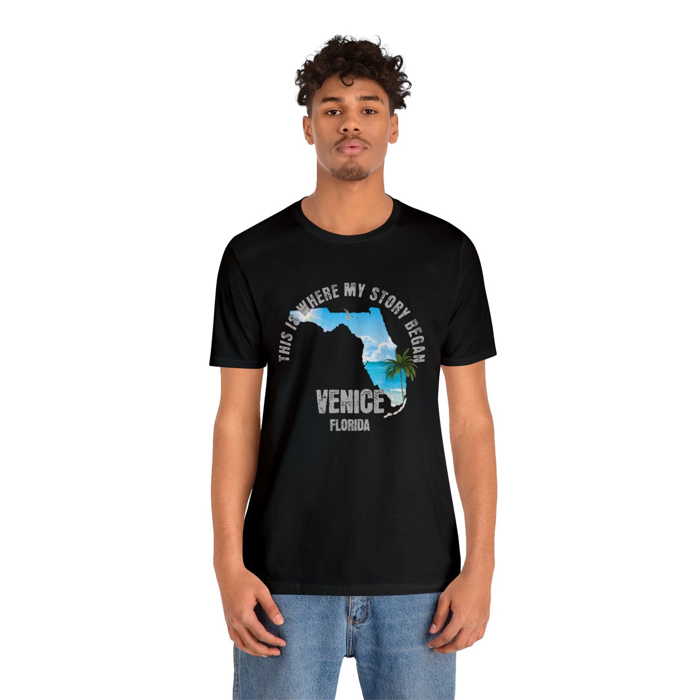 State of Florida T-Shirt - This is where my story began Venice Florida, Birthday Gift, Origin Story, Home Town, Gift for Dad, Gift for Mom