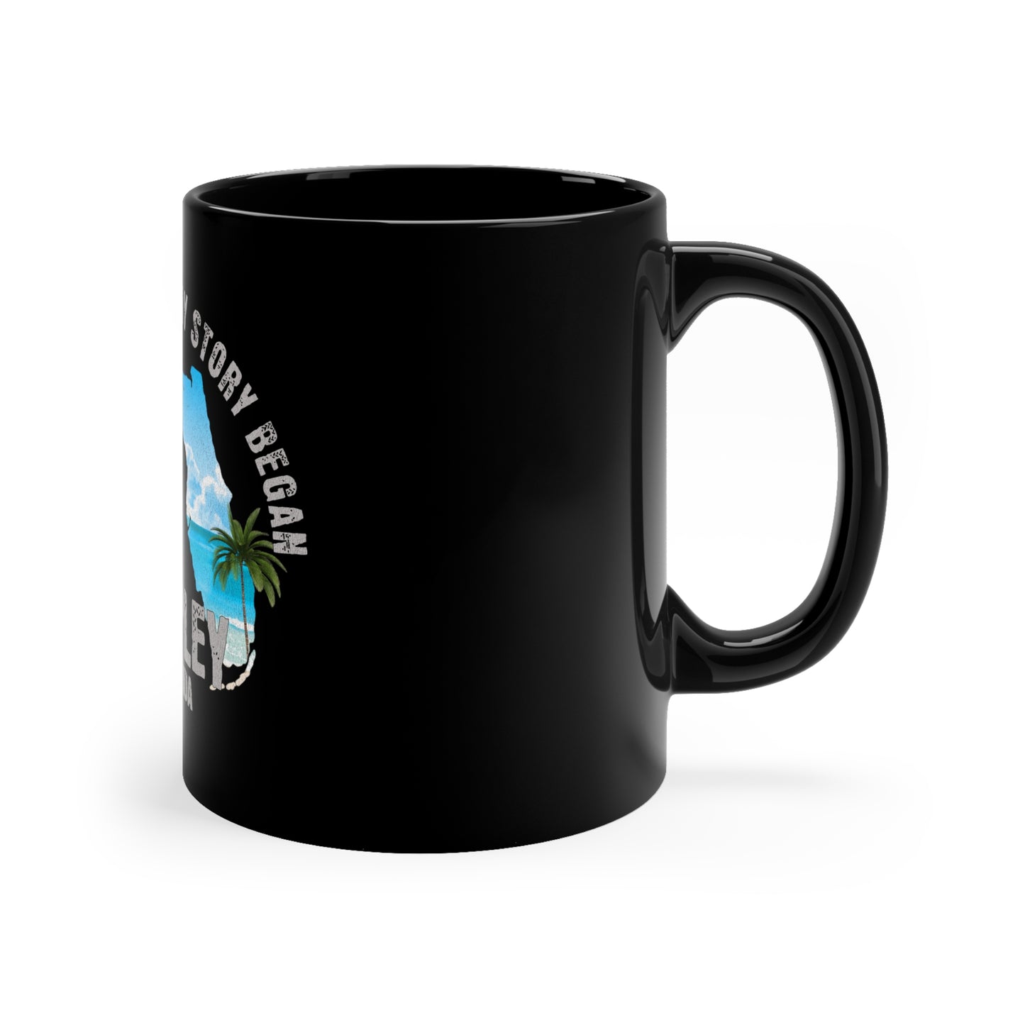 Chipley Florida Where My Story Began Souvernirs  11oz Black Coffee Mug Home Town Home Grown