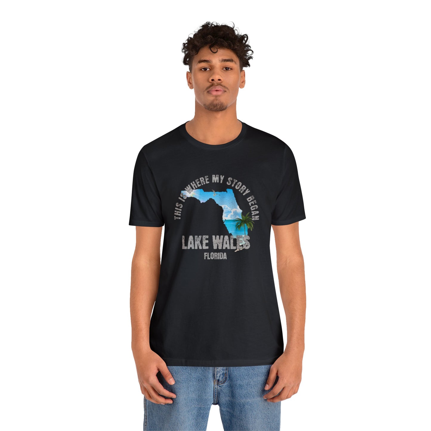 State of Florida T-Shirt - This is where my story began Lake Wales Florida, Birthday Gift, Origin Story, Home Town, Gift for Dad
