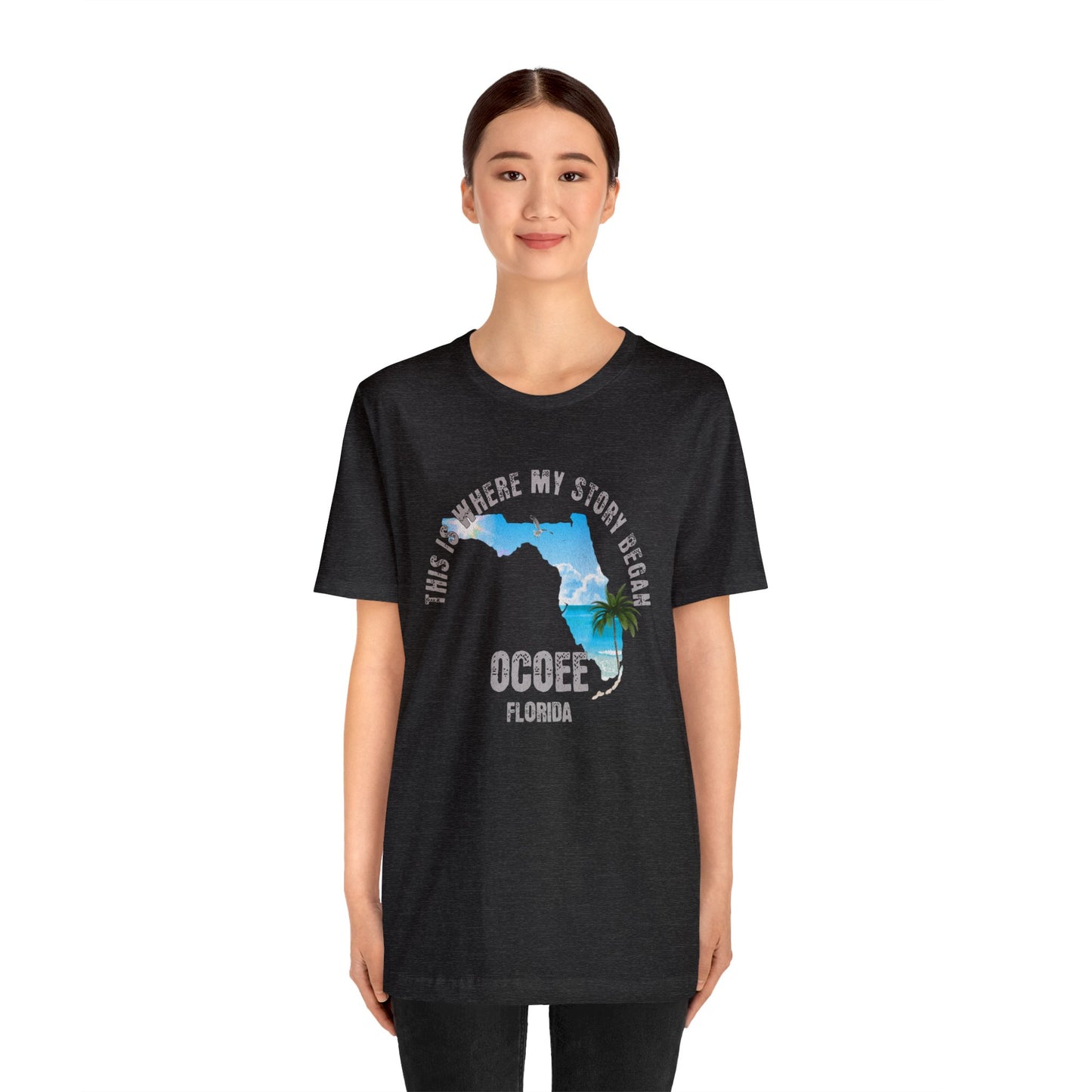 State of Florida T-Shirt - This is where my story began Ocoee Florida, Birthday Gift, Origin Story, Home Town, Gift for Dad