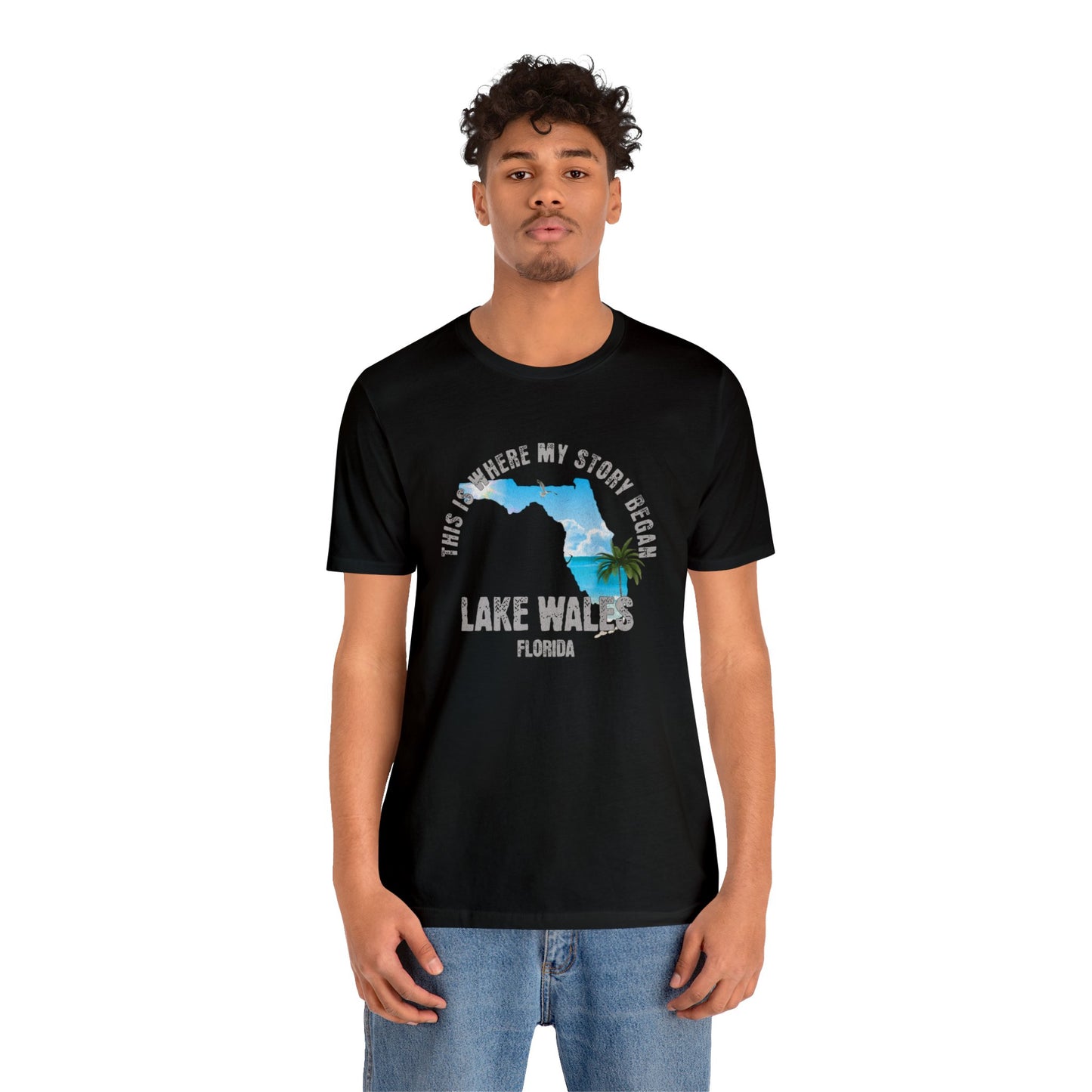 State of Florida T-Shirt - This is where my story began Lake Wales Florida, Birthday Gift, Origin Story, Home Town, Gift for Dad
