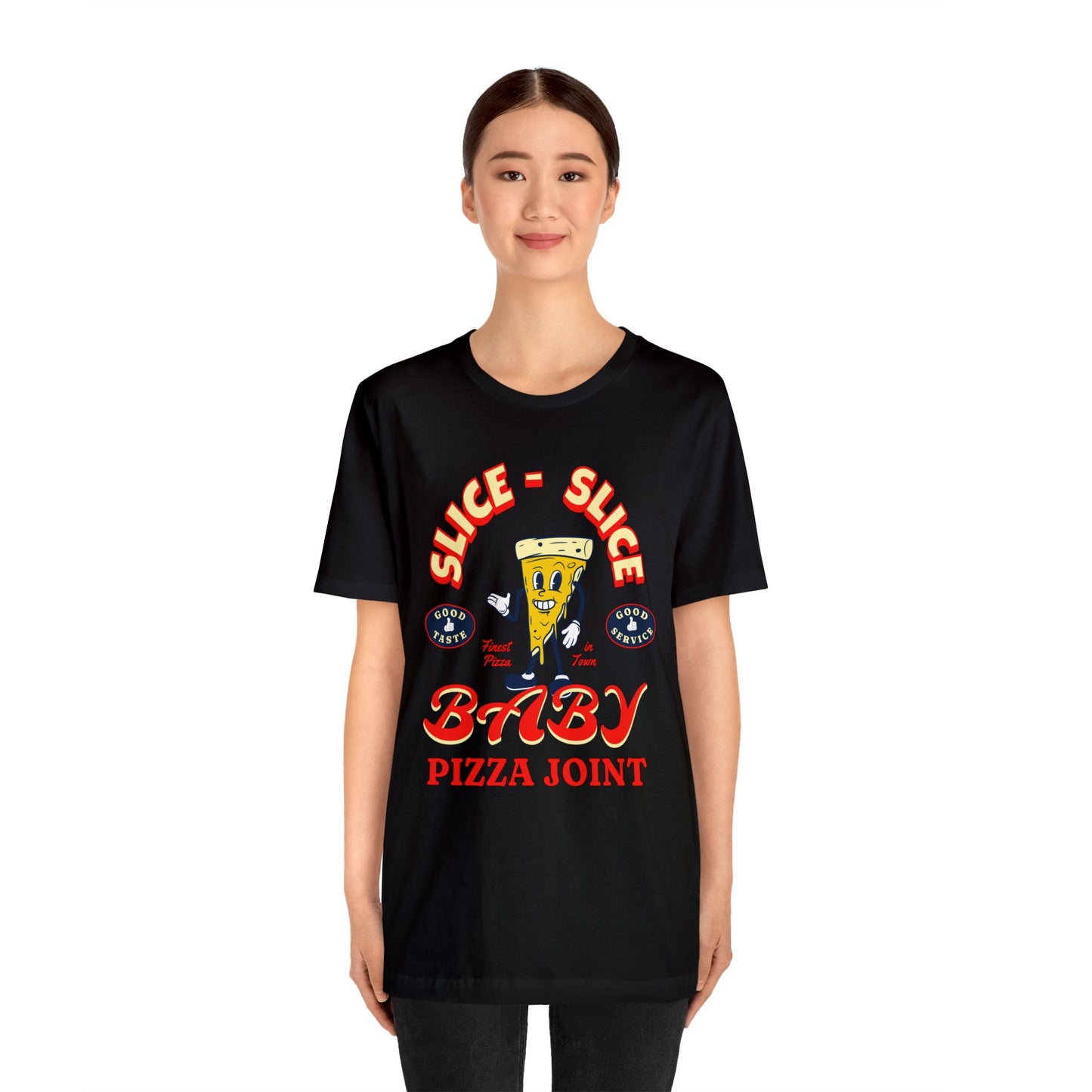 Slice Slice Baby Pizza Joint Shirt, Gift for Boyfriend, Humorus Shirt, Funny Shirt, Birthday Gift, Valentines Day Gift, Funny Company