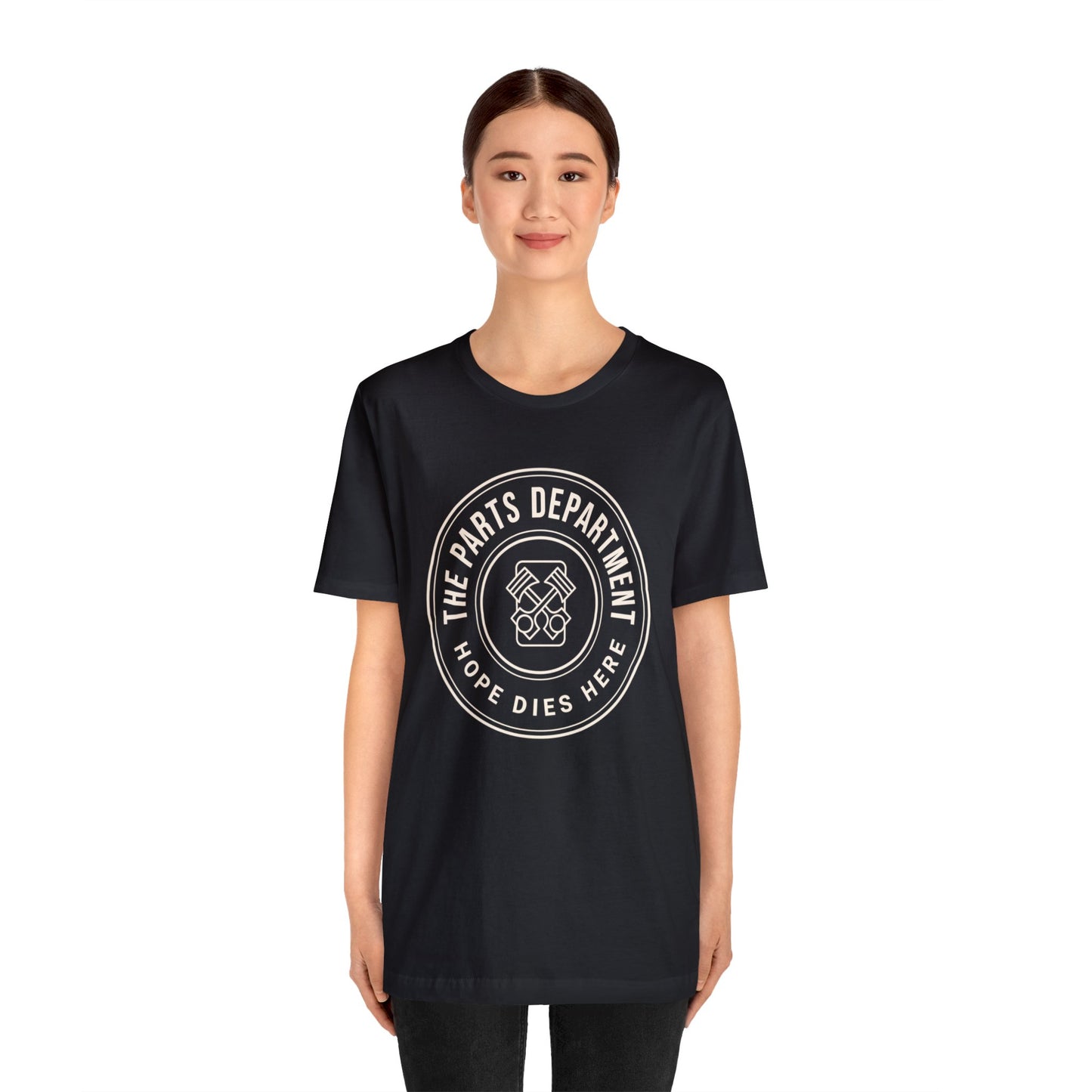 The Parts Department, Hope Dies Here Shirt, Gift for Parts Manager, Dealership Employee, Parts Counter Person, Birthday Gift, Fathers Day