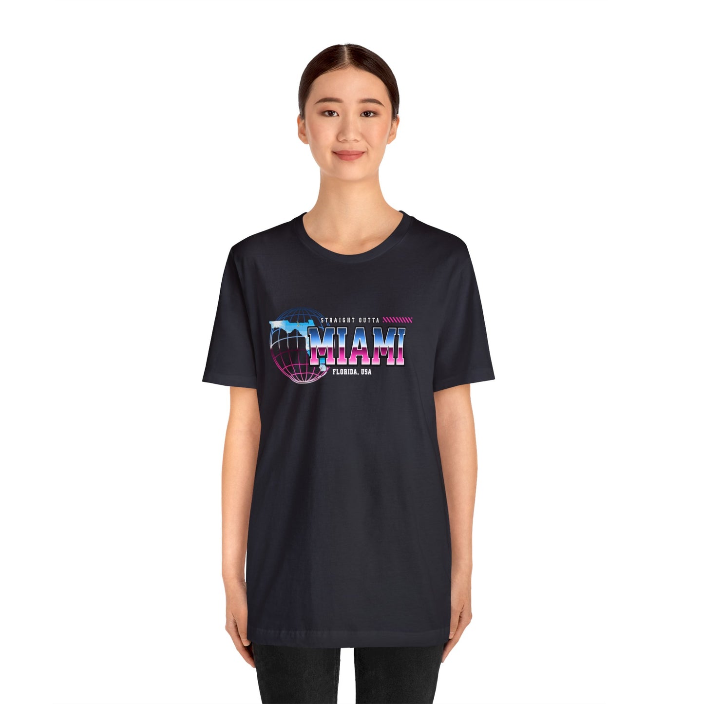 Straight Outta Miami Florida Home Town Shirt Birthplace Birthday Gift Florida Souviner Florida Cities Destination Gift Gift For Dad