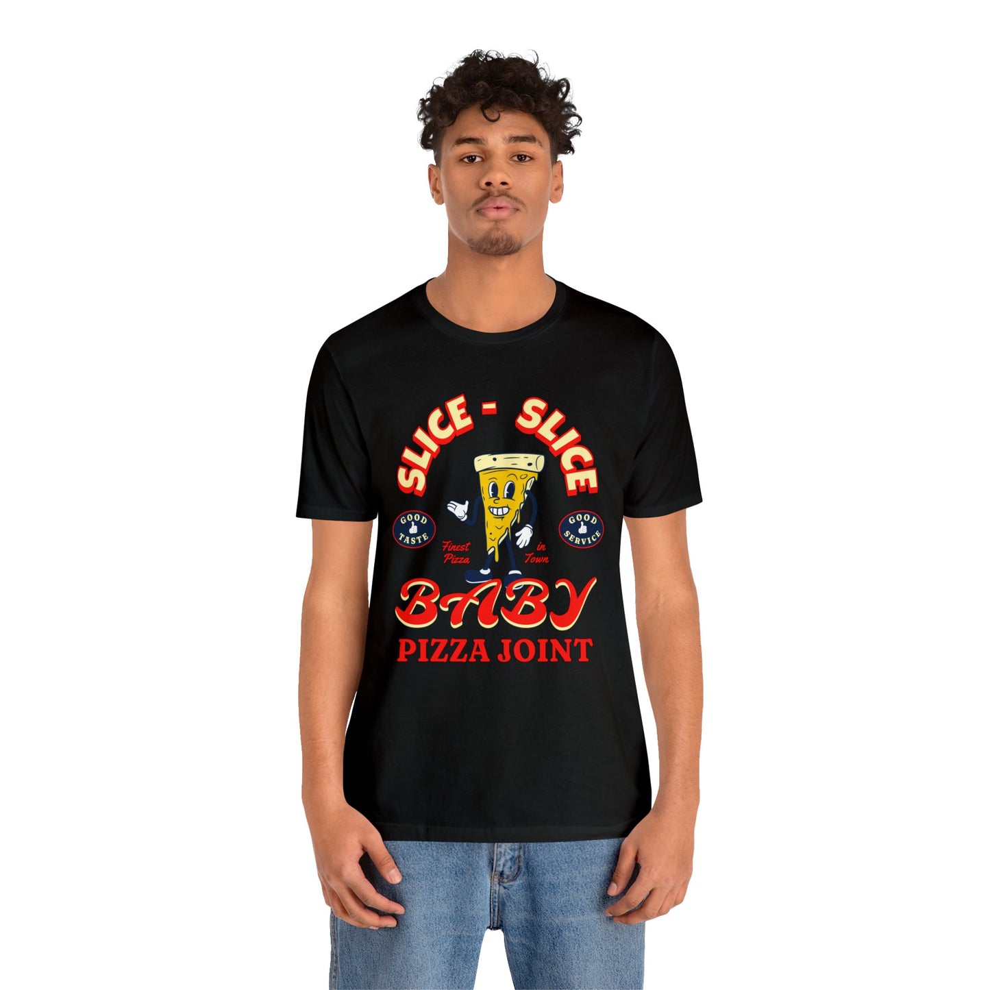 Slice Slice Baby Pizza Joint Shirt, Gift for Boyfriend, Humorus Shirt, Funny Shirt, Birthday Gift, Valentines Day Gift, Funny Company