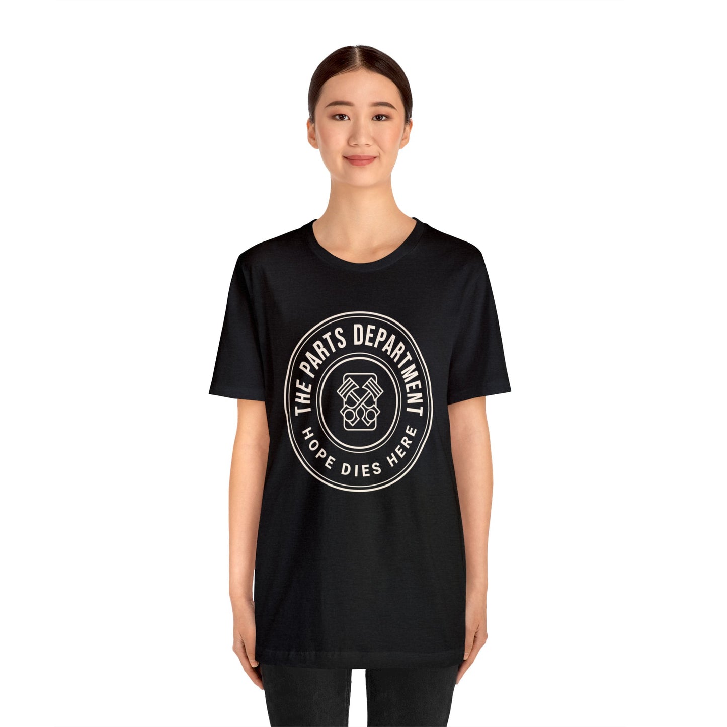 The Parts Department, Hope Dies Here Shirt, Gift for Parts Manager, Dealership Employee, Parts Counter Person, Birthday Gift, Fathers Day