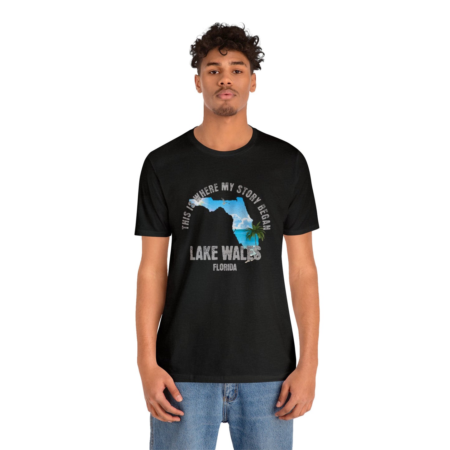 State of Florida T-Shirt - This is where my story began Lake Wales Florida, Birthday Gift, Origin Story, Home Town, Gift for Dad