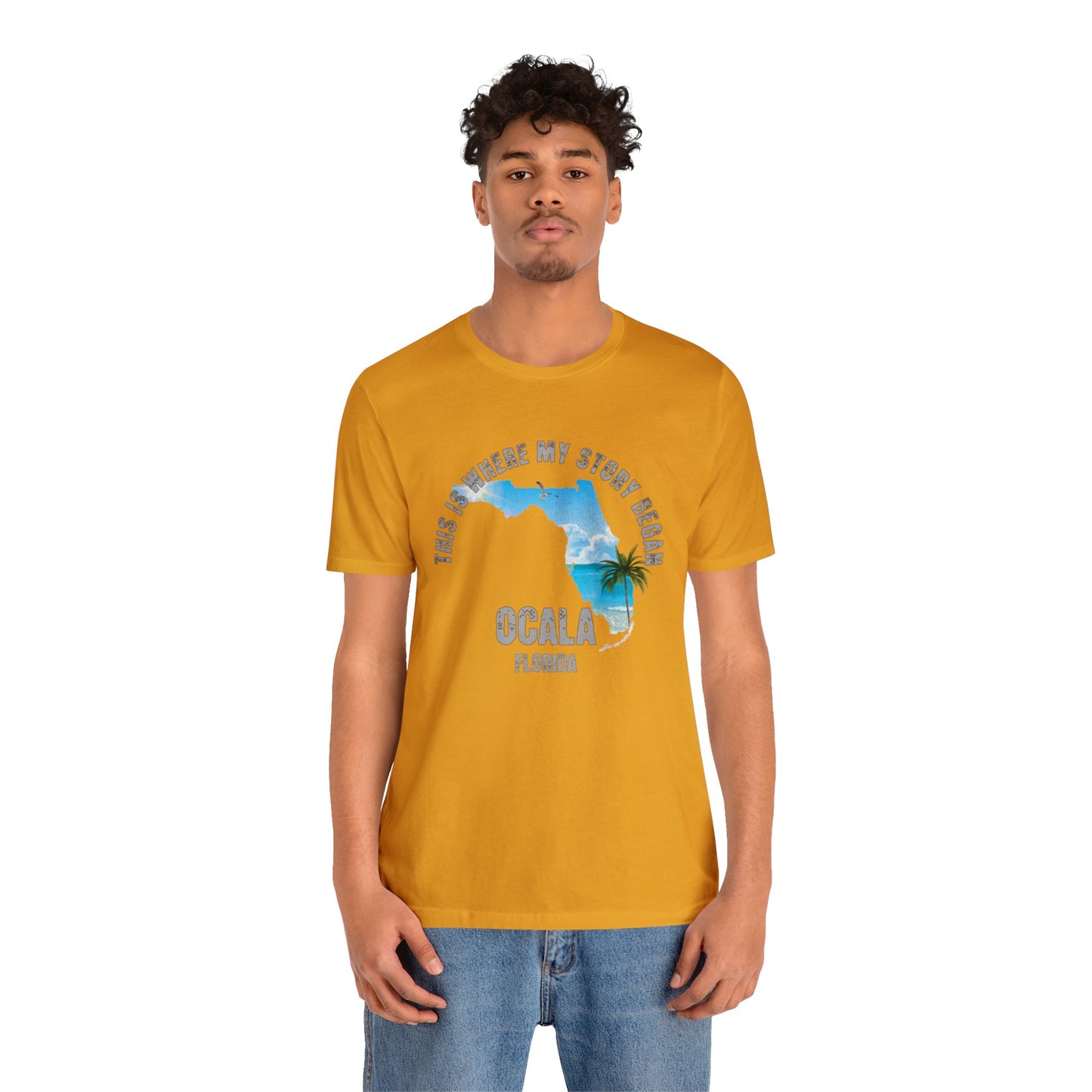 State of Florida T-Shirt - This is where my story began Ocala Florida, Birthday Gift, Origin Story, Home Town, Gift for Dad