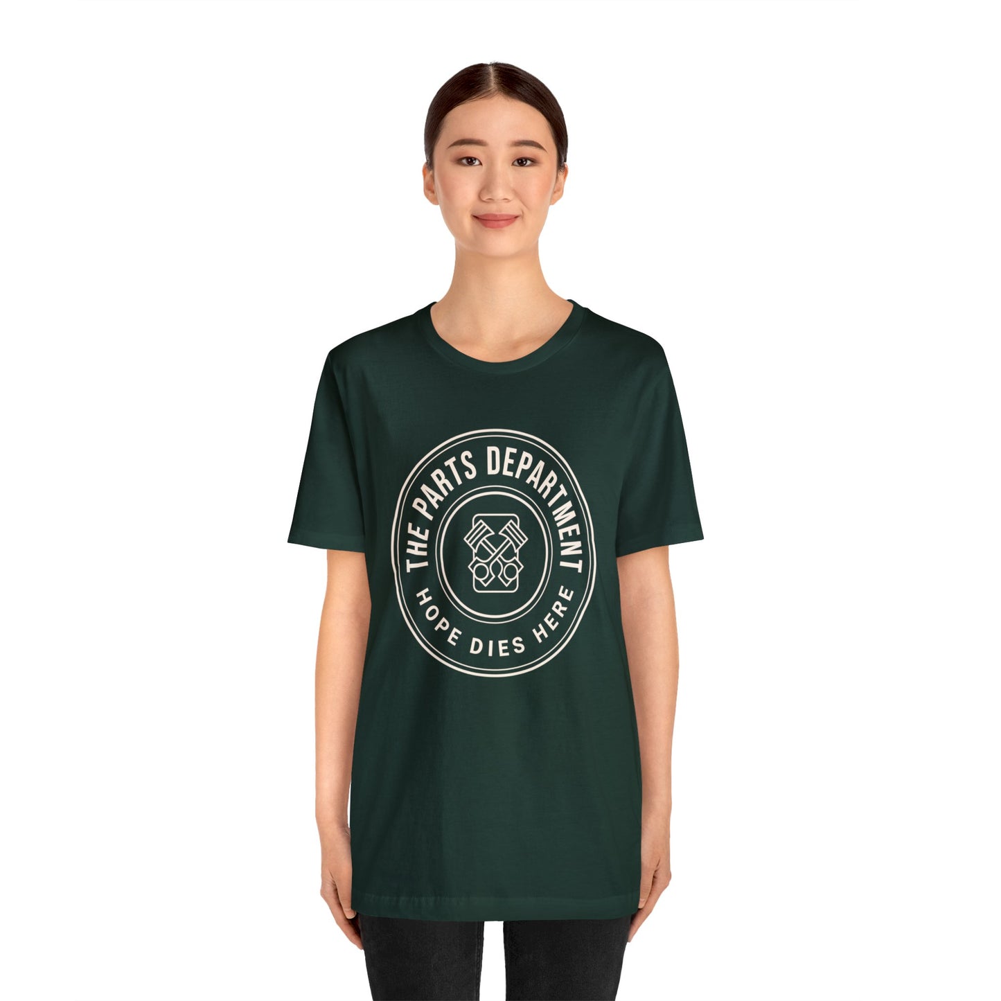 The Parts Department, Hope Dies Here Shirt, Gift for Parts Manager, Dealership Employee, Parts Counter Person, Birthday Gift, Fathers Day