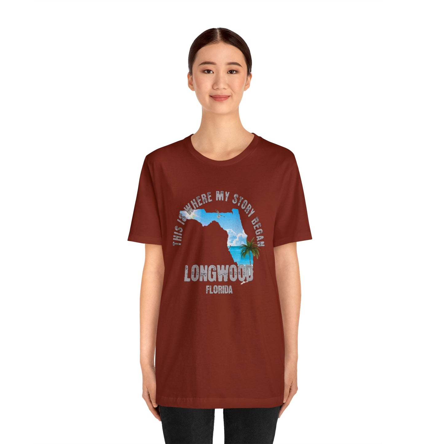 State of Florida T-Shirt - This is where my story began Longwood Florida, Birthday Gift, Origin Story, Home Town