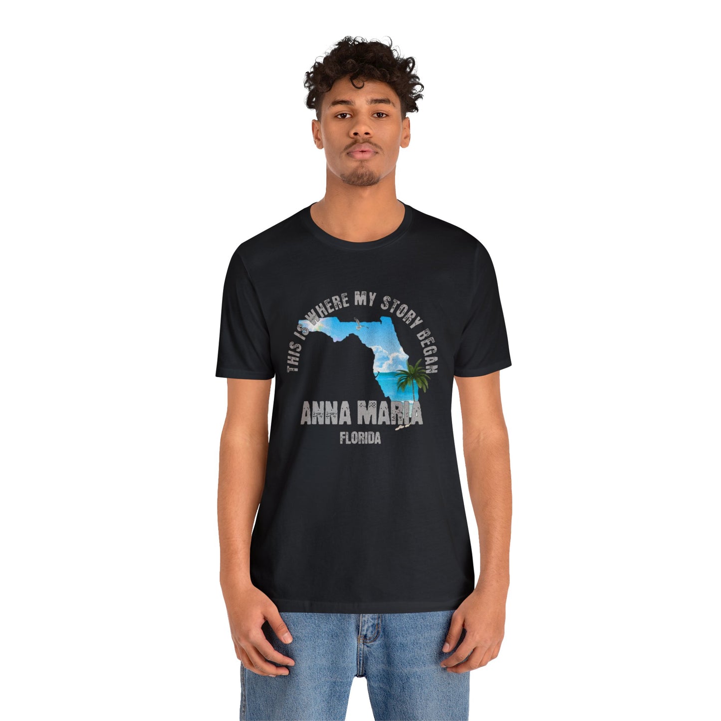 State of Florida T-Shirt - This is where my story began Anna Maria Florida, Birthday Gift, Origin Story, Home Town, Gift for Dad