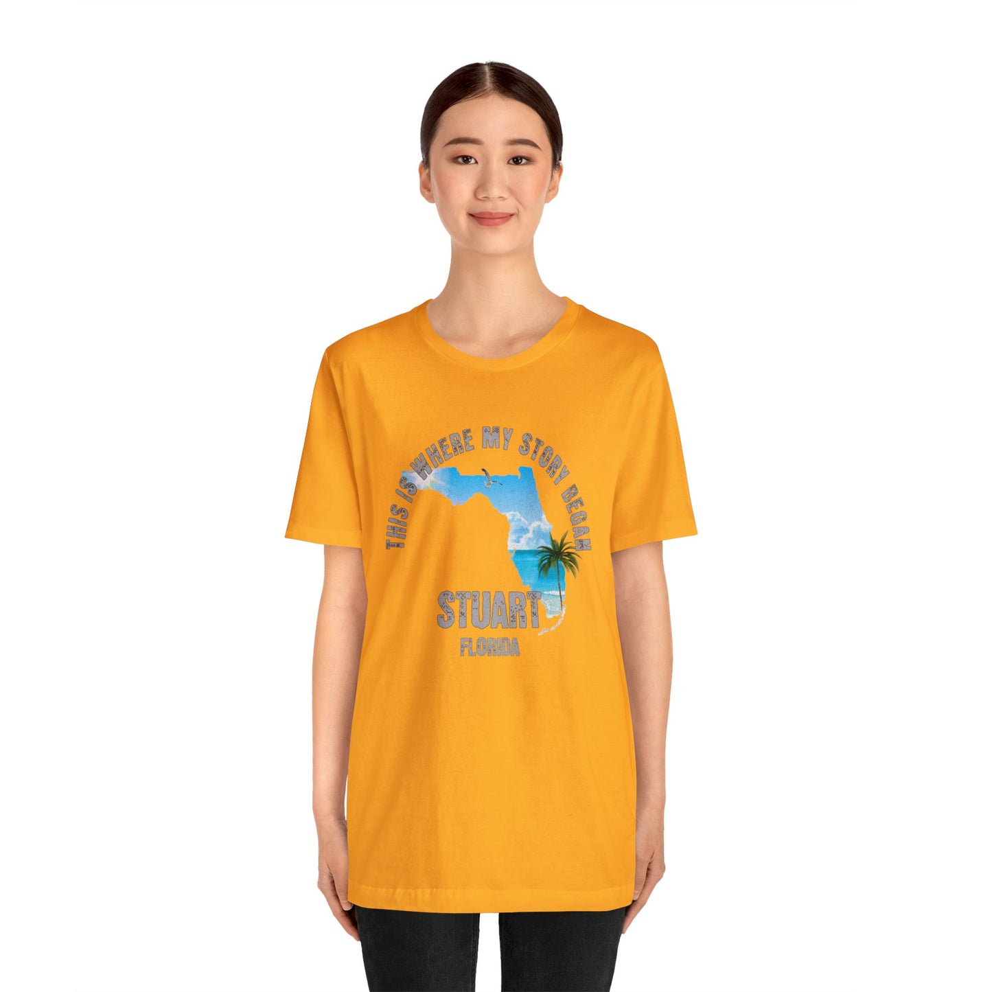 State of Florida T-Shirt - This is where my story began Stuart Florida, Birthday Gift, Origin Story, Home Town, Gift for Dad, Mom