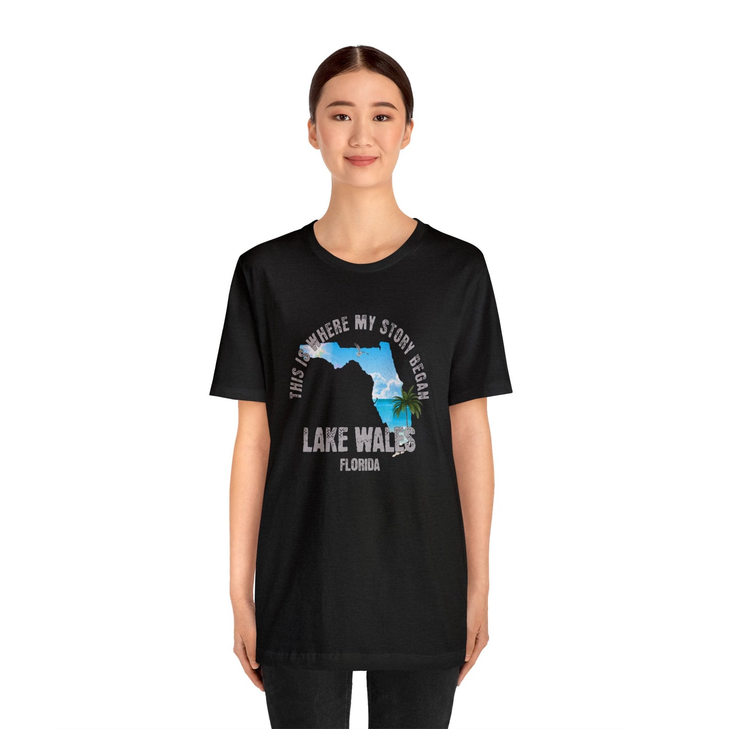 State of Florida T-Shirt - This is where my story began Lake Wales Florida, Birthday Gift, Origin Story, Home Town, Gift for Dad