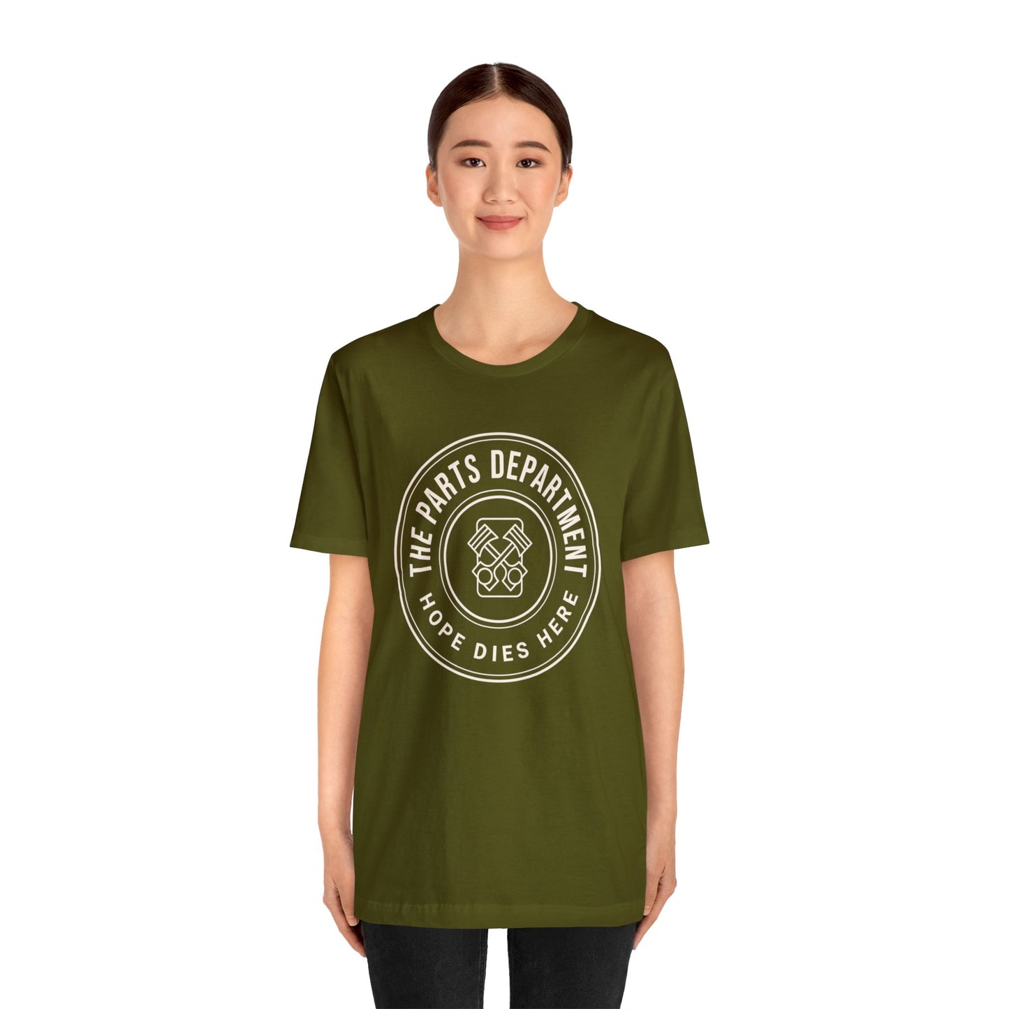 The Parts Department, Hope Dies Here Shirt, Gift for Parts Manager, Dealership Employee, Parts Counter Person, Birthday Gift, Fathers Day