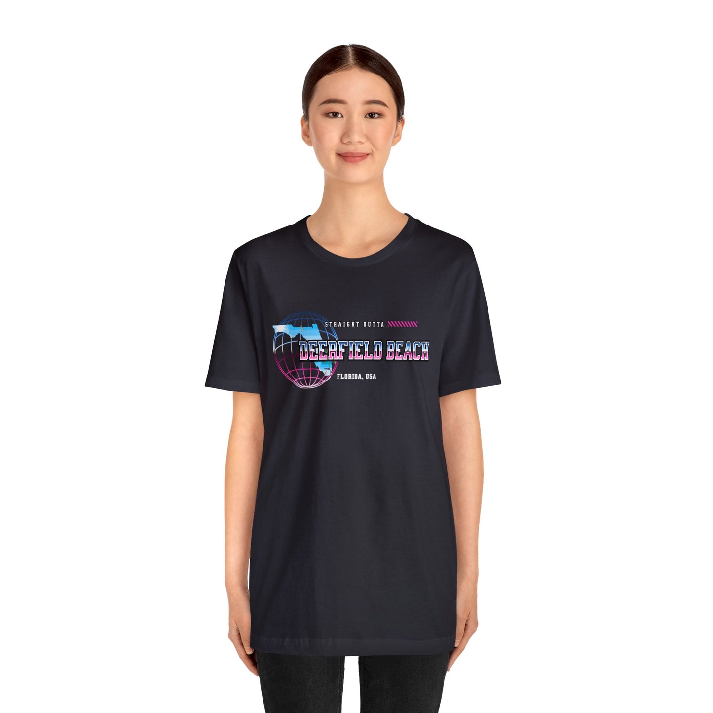 Straight Outta Deerfield Beach Florida Home Town Shirt Birthplace Birthday Gift Florida Souviner Florida Cities Destination Gift