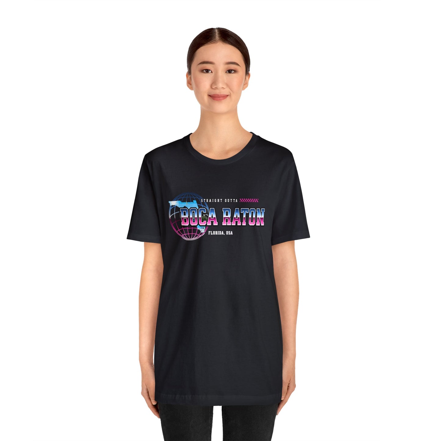 Straight Outta Boca Raton Florida Home Town Shirt Birthplace Birthday Gift Florida Souviner Florida Cities Destination Gift Gift For Dad