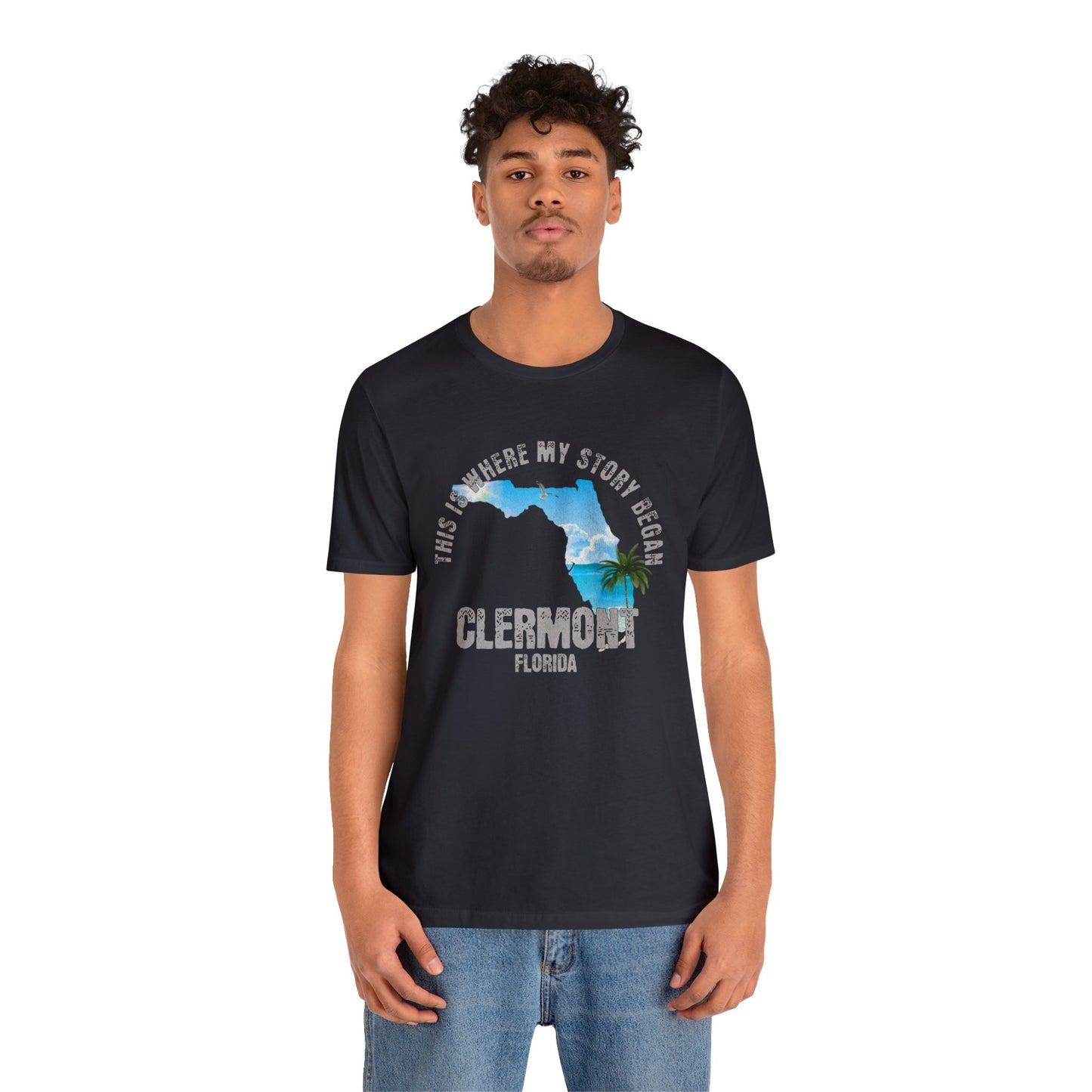 State of Florida T-Shirt - This is where my story began Clermont Florida, Birthday Gift, Origin Story, Home Town, Gift for Dad