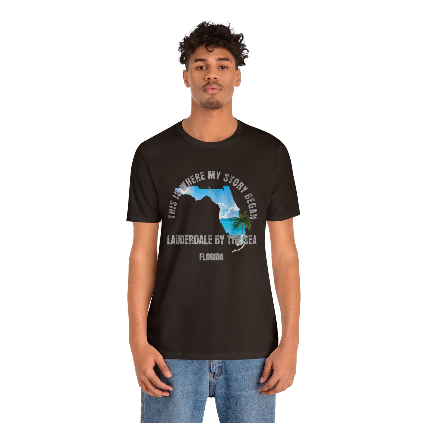State of Florida T-Shirt - This is where my story began Lauderdale By The Sea Florida, Birthday Gift, Origin Story, Home Town