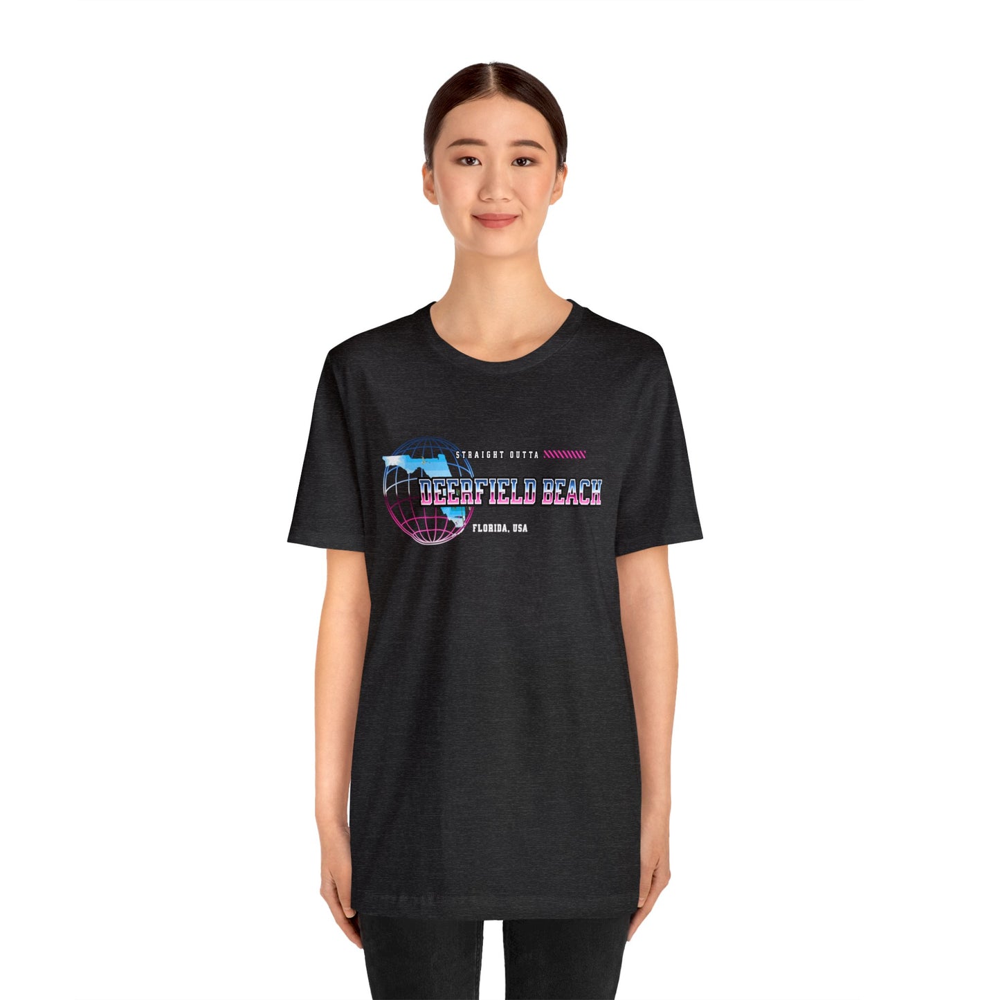 Straight Outta Deerfield Beach Florida Home Town Shirt Birthplace Birthday Gift Florida Souviner Florida Cities Destination Gift