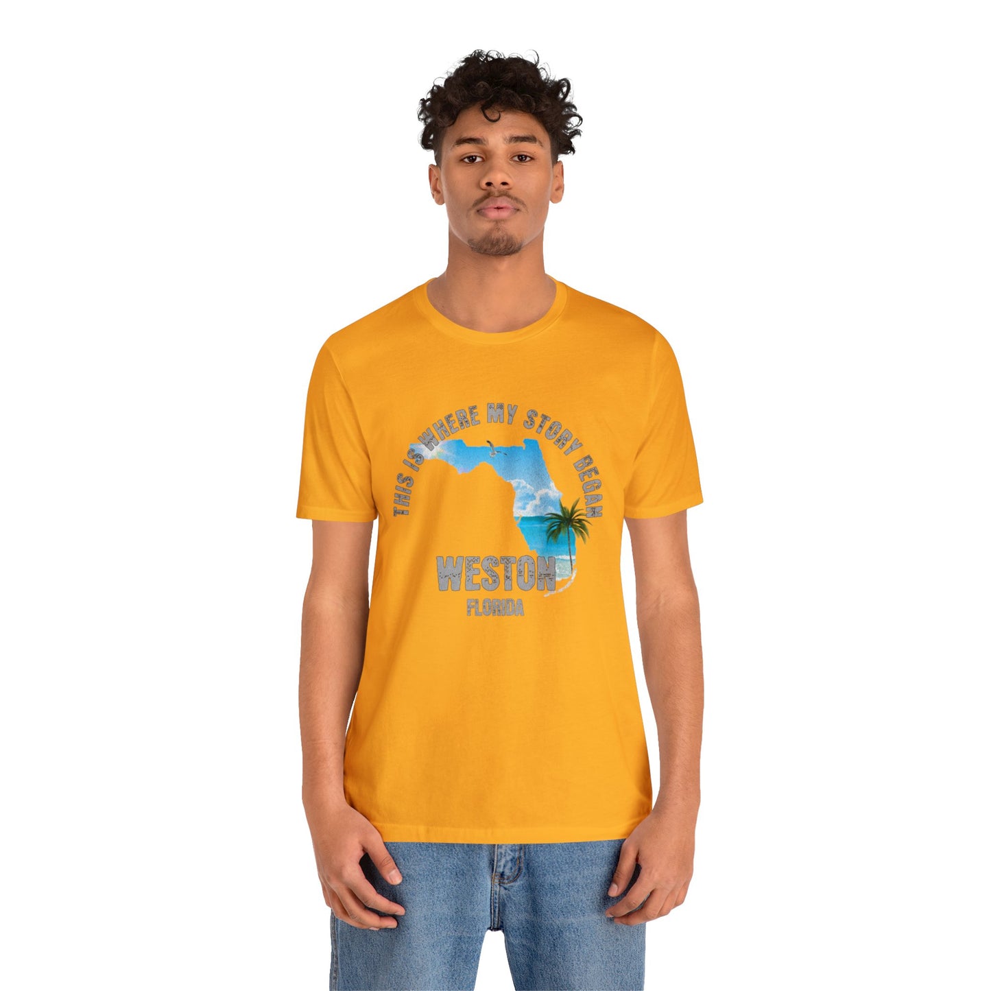 State of Florida T-Shirt - This is where my story began Weston Florida, Birthday Gift, Origin Story, Home Town, Gift for Dad, Gift for Mom
