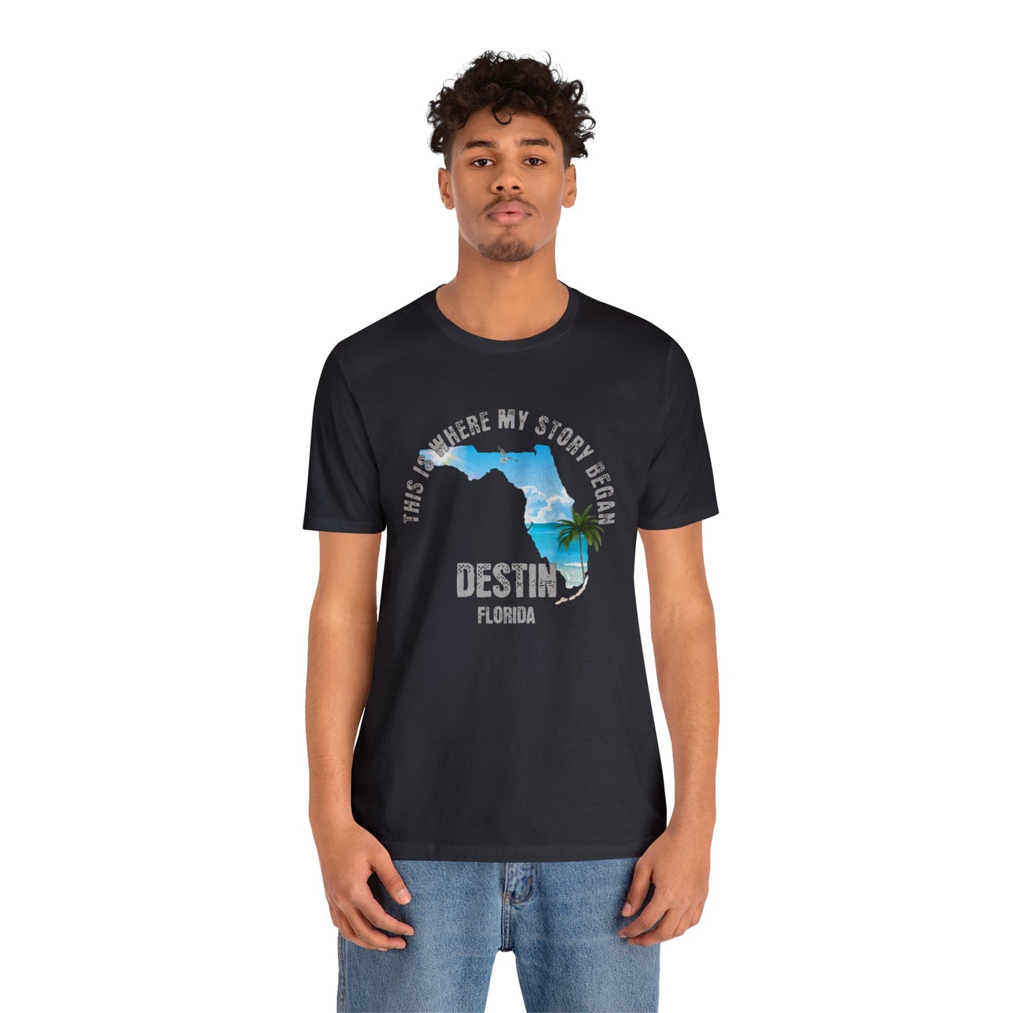 State of Florida T-Shirt - This is where my story began Destin Florida, Birthday Gift, Origin Story, Home Town, Gift for Dad