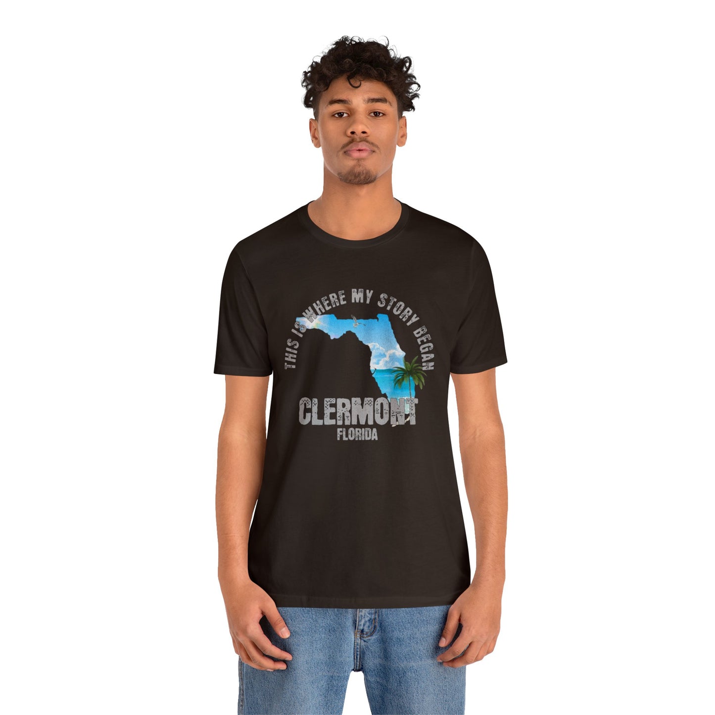 State of Florida T-Shirt - This is where my story began Clermont Florida, Birthday Gift, Origin Story, Home Town, Gift for Dad
