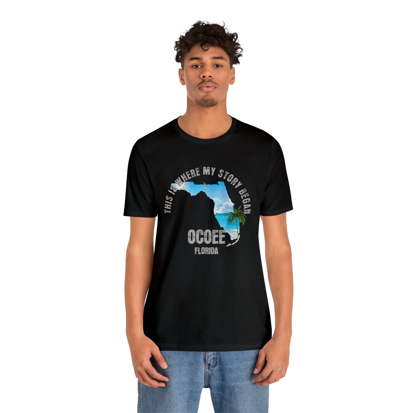 State of Florida T-Shirt - This is where my story began Ocoee Florida, Birthday Gift, Origin Story, Home Town, Gift for Dad