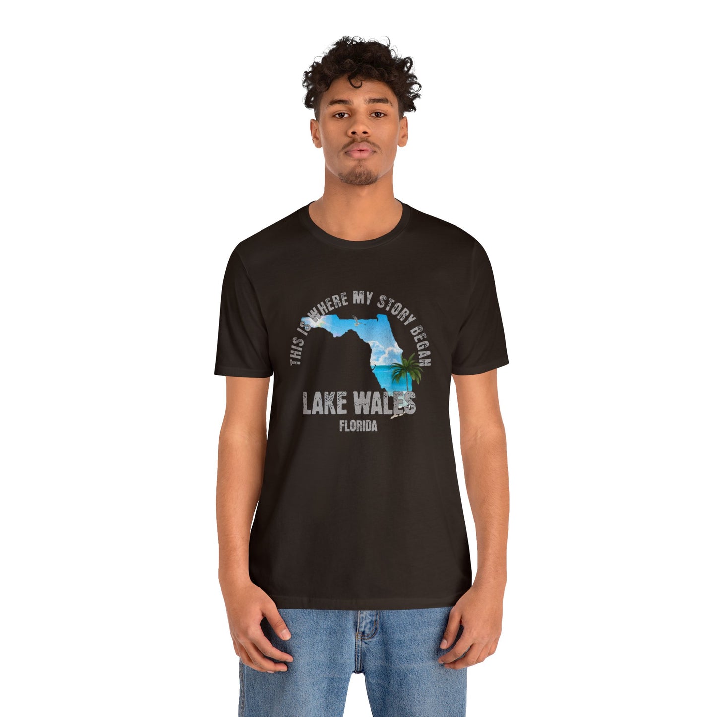 State of Florida T-Shirt - This is where my story began Lake Wales Florida, Birthday Gift, Origin Story, Home Town, Gift for Dad