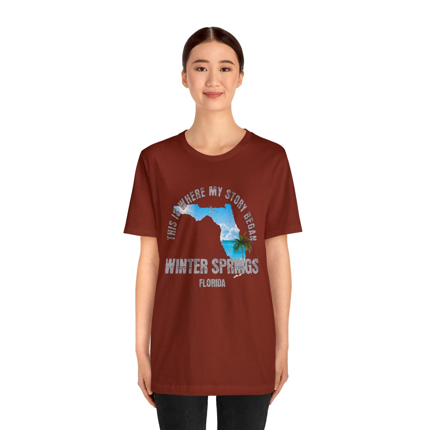 State of Florida T-Shirt - This is where my story began Winter Springs Florida