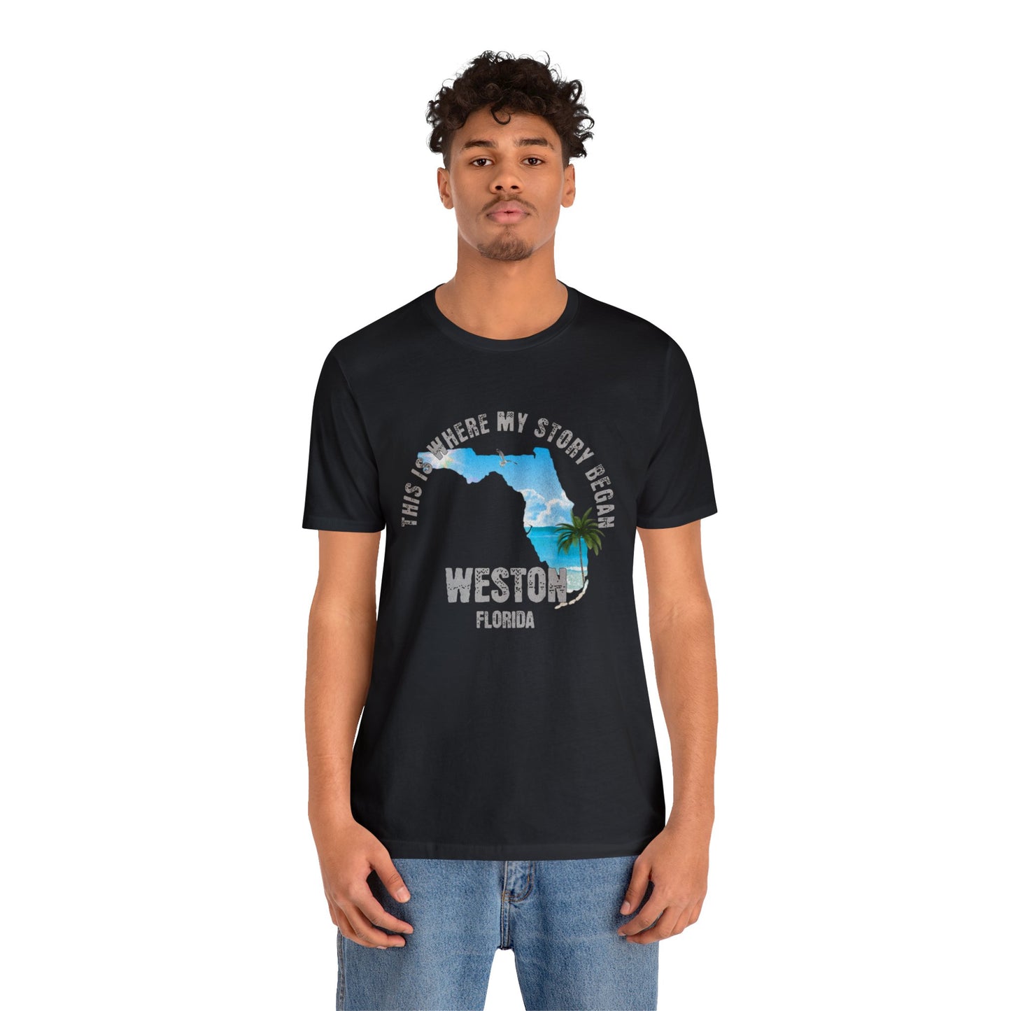 State of Florida T-Shirt - This is where my story began Weston Florida, Birthday Gift, Origin Story, Home Town, Gift for Dad, Gift for Mom