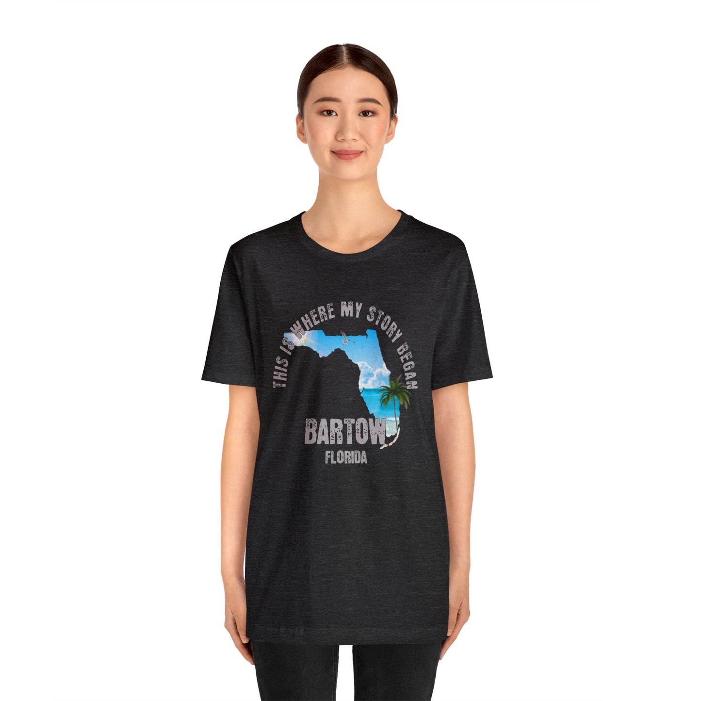 State of Florida T-Shirt - This is where my story began Bartow Florida, Birthday Gift, Origin Story, Home Town, Gift for Dad