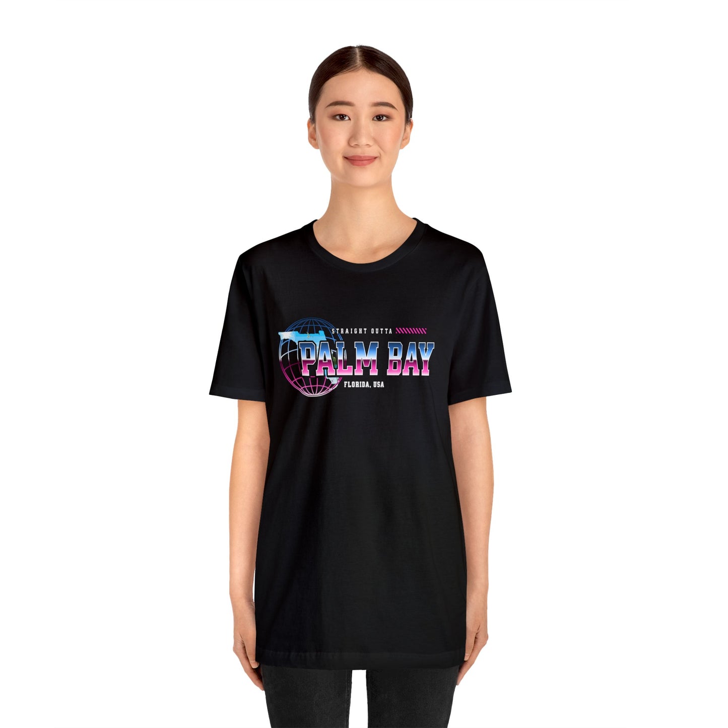 Straight Outta Palm Bay Florida Home Town Shirt Birthplace Birthday Gift Florida Souviner Florida Cities Destination Gift Gift For Dad