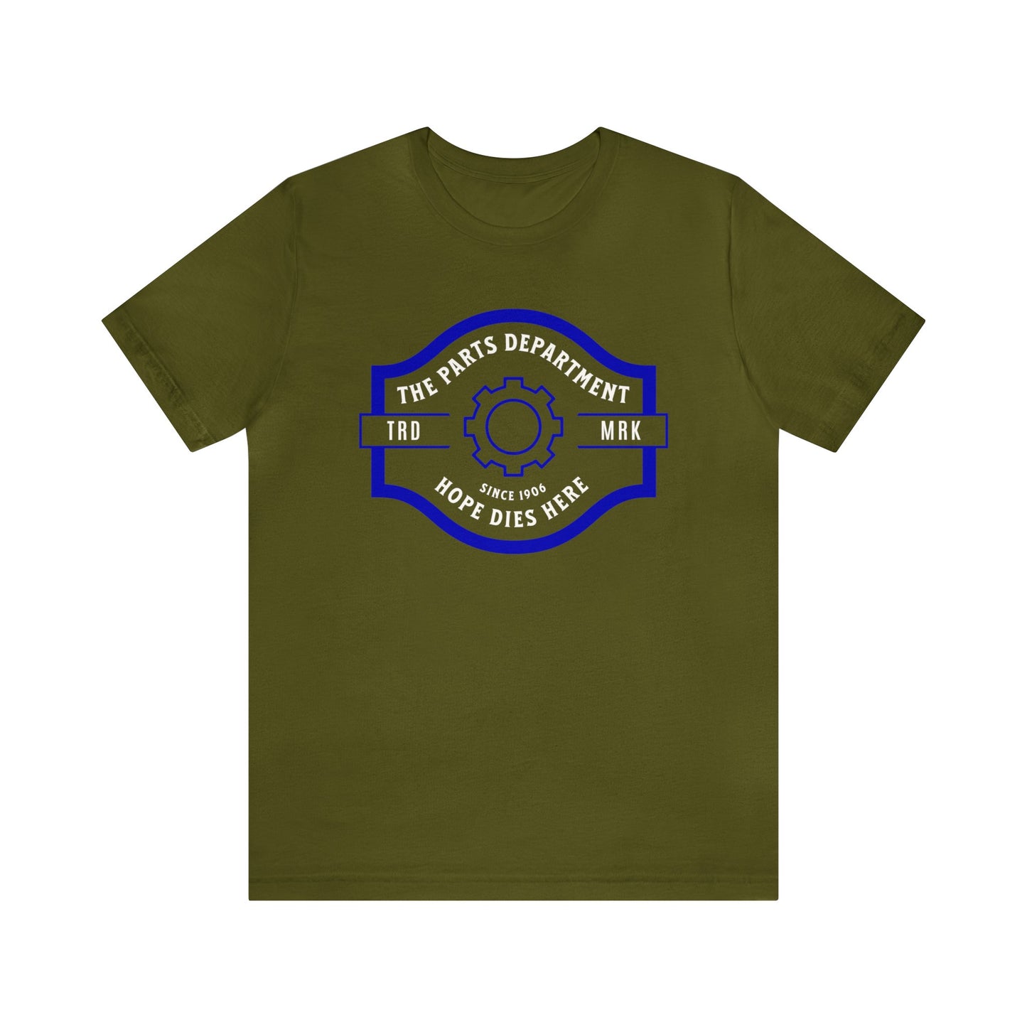 The Parts Department, Hope Dies Here Shirt, Gift for Parts Manager, Dealership Employee, Parts Counter Person, Birthday Gift, Fathers Day