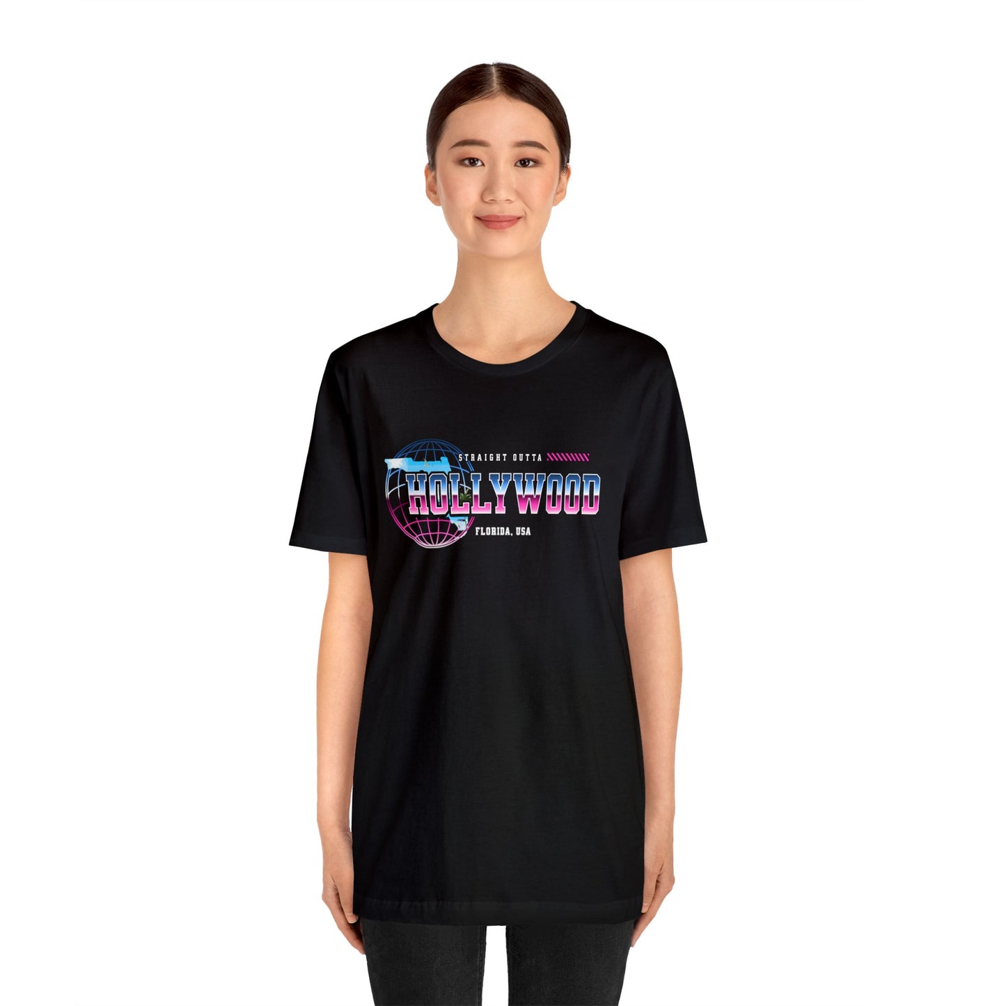 Straight Outta Hollywood Florida Home Town Shirt Birthplace Birthday Gift Florida Souviner Florida Cities Destination Gift Gift For Dad