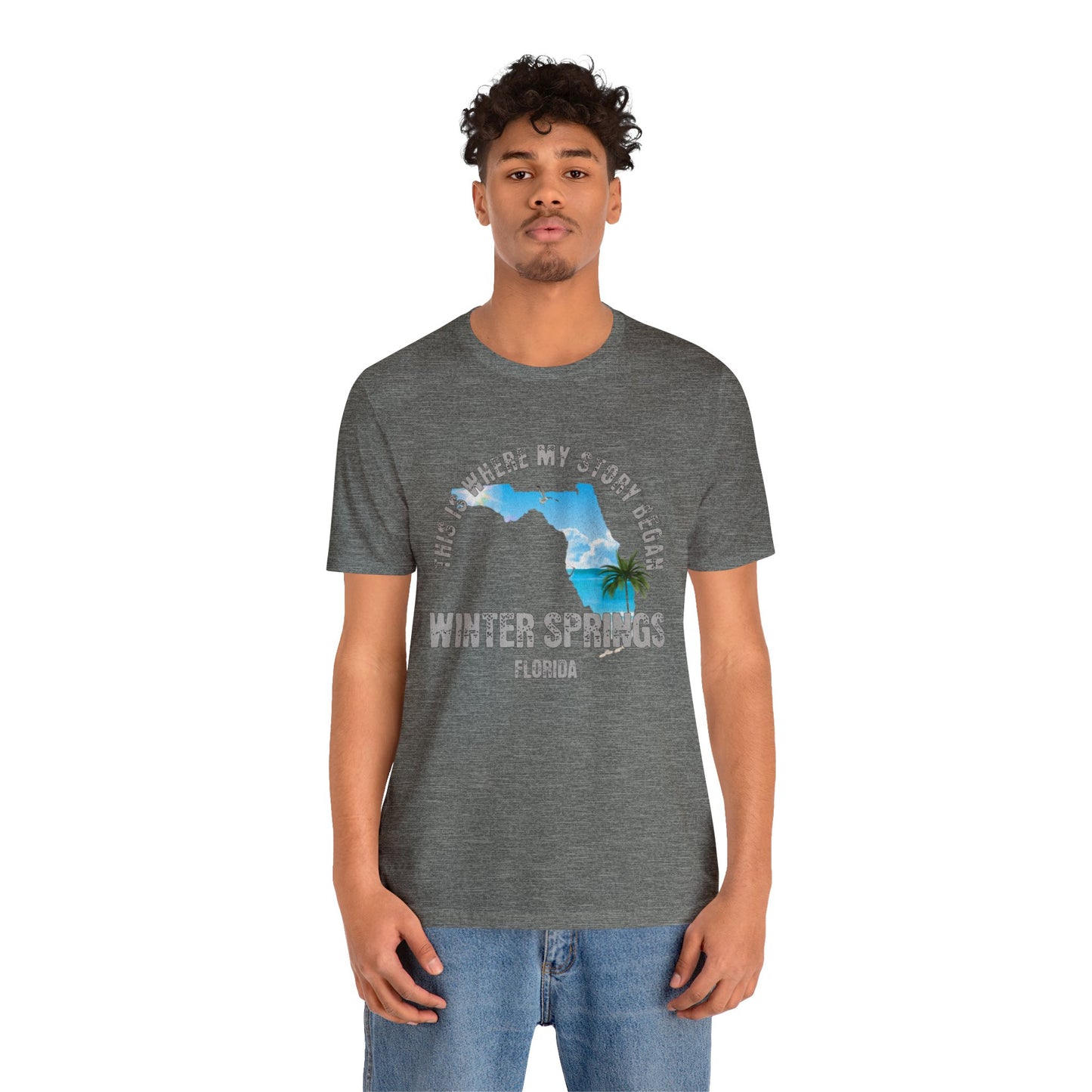 State of Florida T-Shirt - This is where my story began Winter Springs Florida