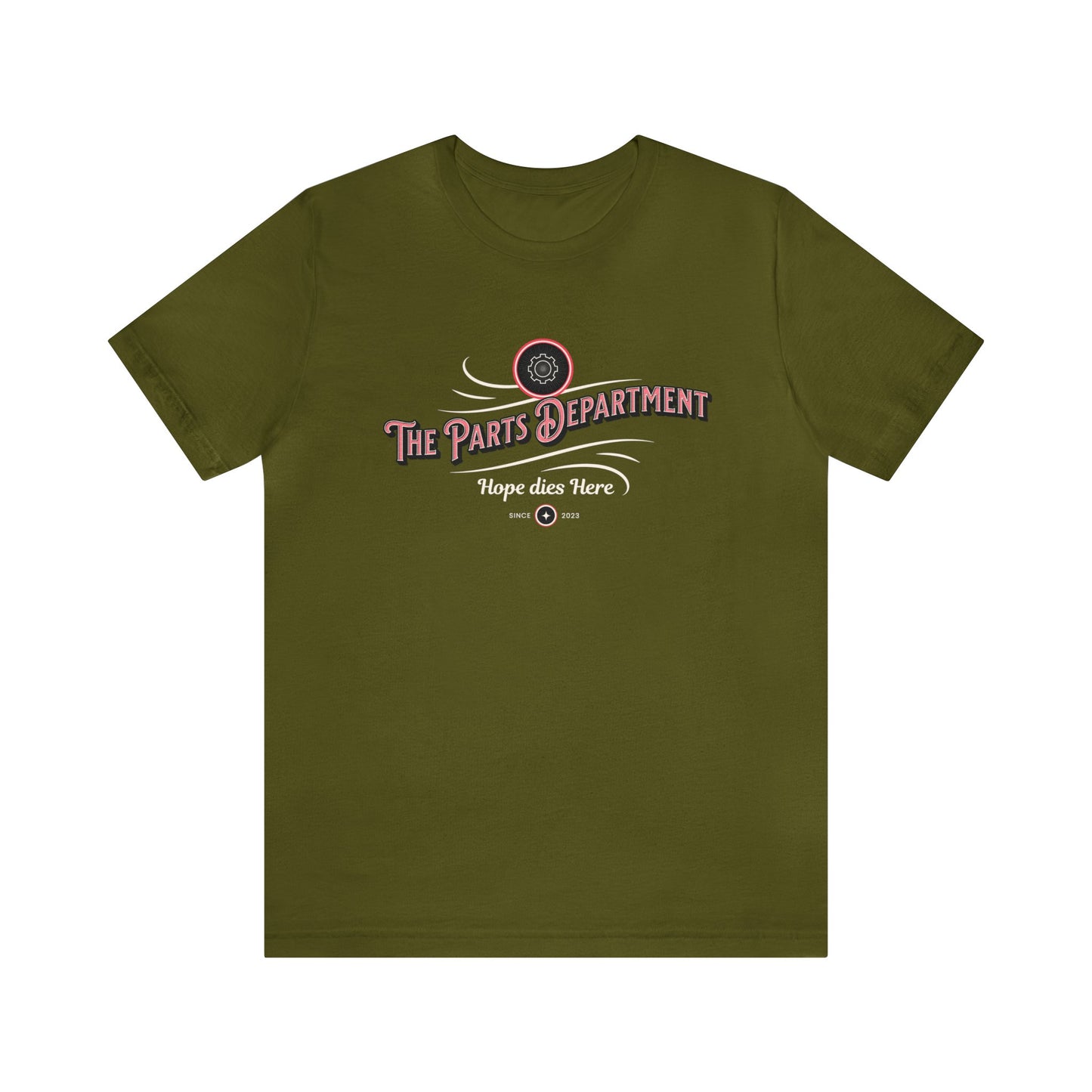 The Parts Department, Hope Dies Here Shirt, Gift for Parts Manager, Dealership Employee, Parts Counter Person, Birthday Gift, Fathers Day
