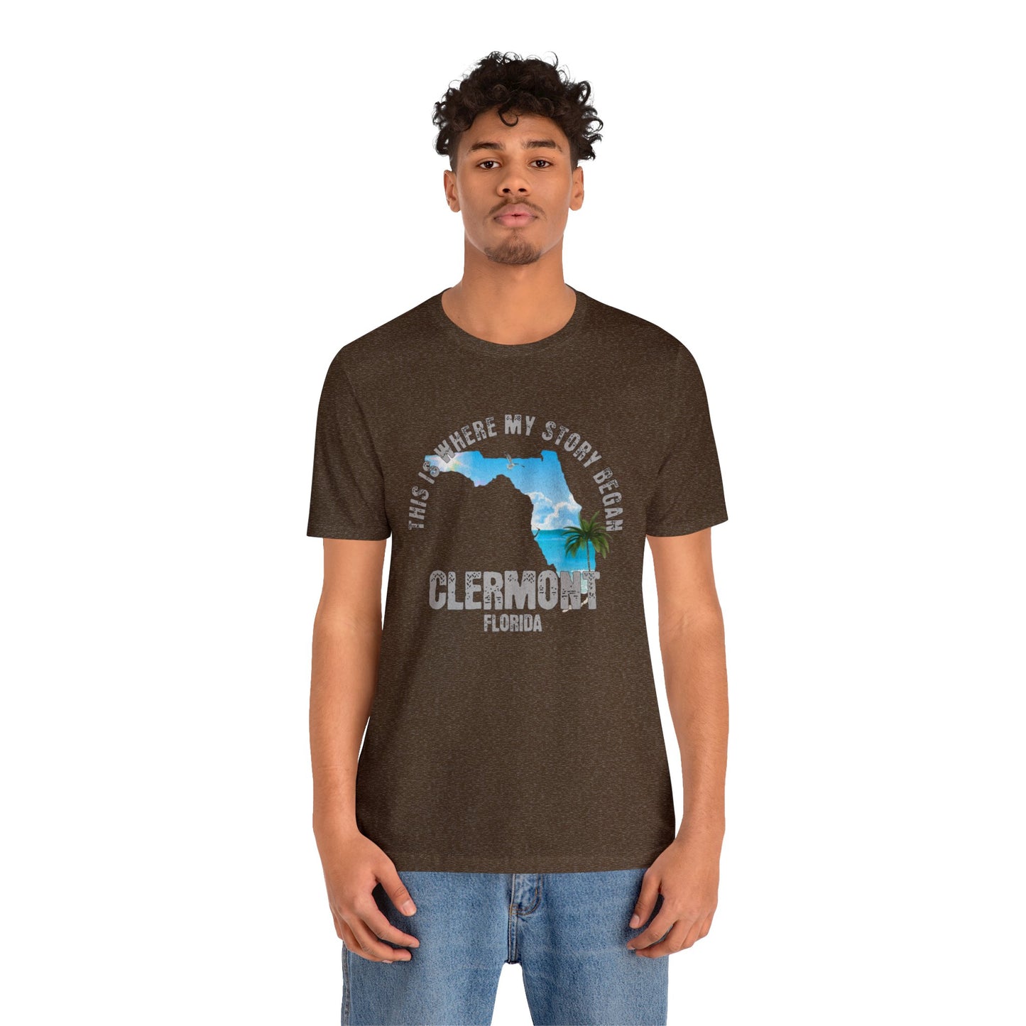 State of Florida T-Shirt - This is where my story began Clermont Florida, Birthday Gift, Origin Story, Home Town, Gift for Dad