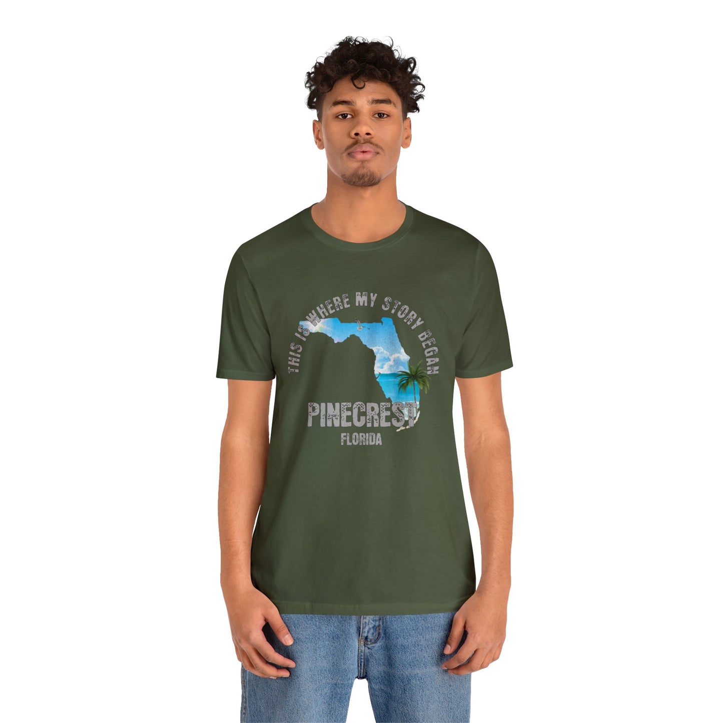 State of Florida T-Shirt - This is where my story began Pinecrest Florida, Birthday Gift, Origin Story, Home Town, Gift for Dad, Mom