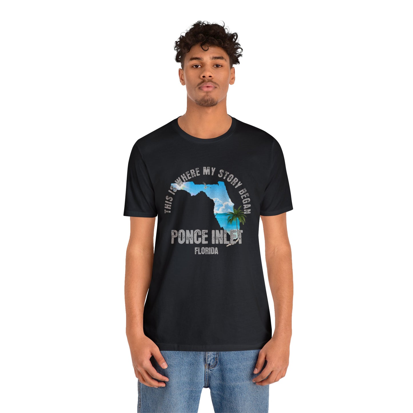 State of Florida T-Shirt - This is where my story began Ponce Inlet Florida, Birthday Gift, Origin Story, Home Town, Gift for Dad, Mom