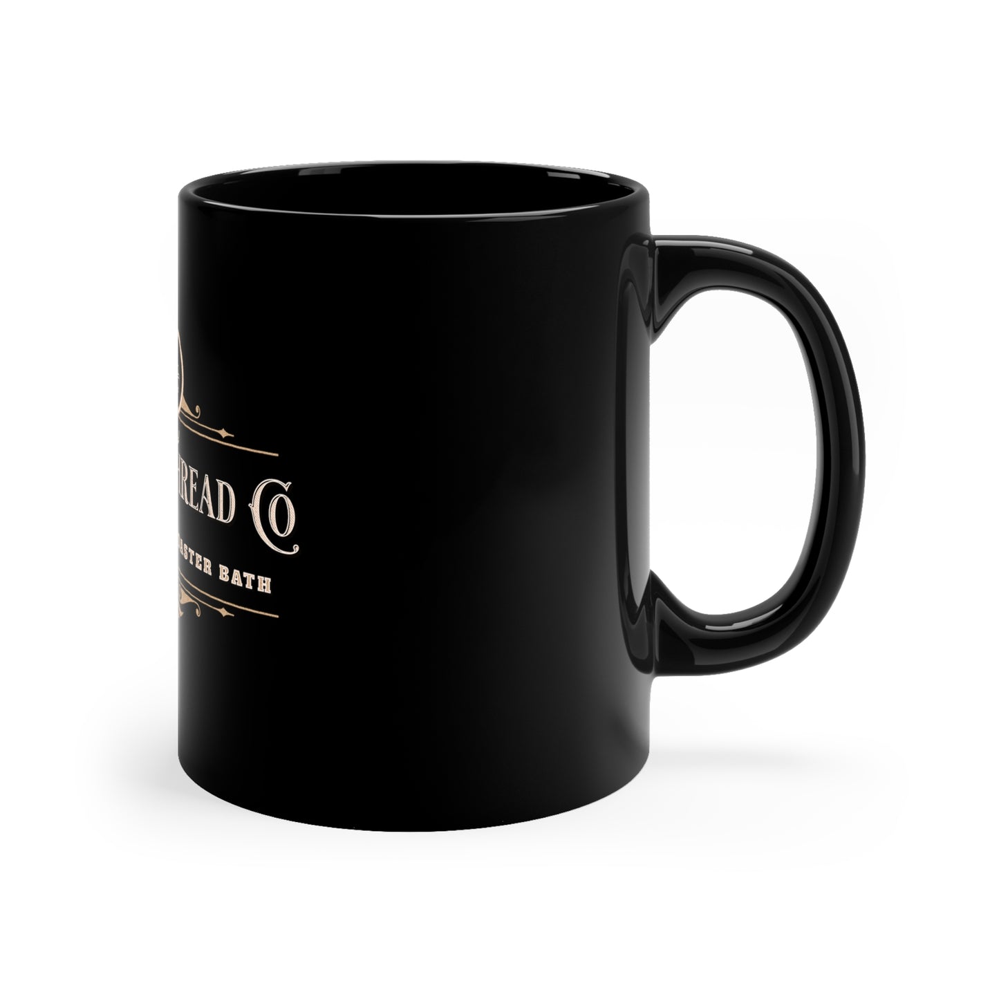 Bread Thread Company Live Laugh Toaster Bath 11oz Black Mug, Gift for Boy Friend, Gift for Husband, Fathers Day Gift, Anniversary Gift