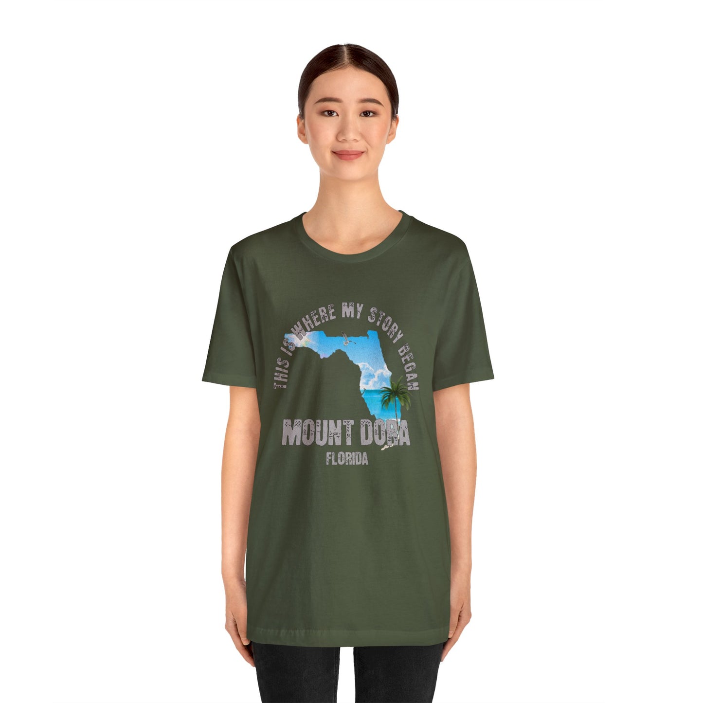 State of Florida T-Shirt - This is where my story began Mount Dora Florida, Birthday Gift, Origin Story, Home Town, Gift for Dad