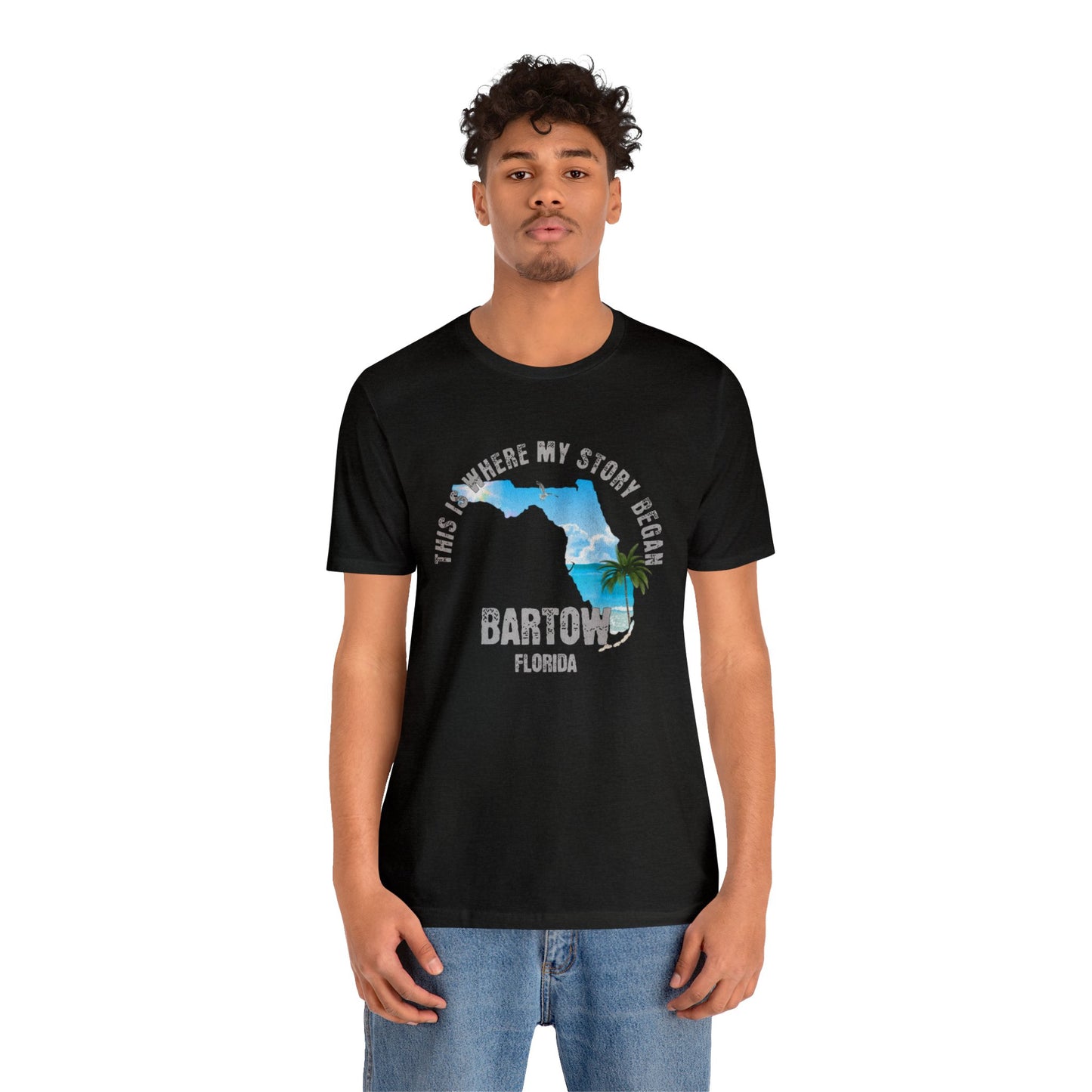 State of Florida T-Shirt - This is where my story began Bartow Florida, Birthday Gift, Origin Story, Home Town, Gift for Dad